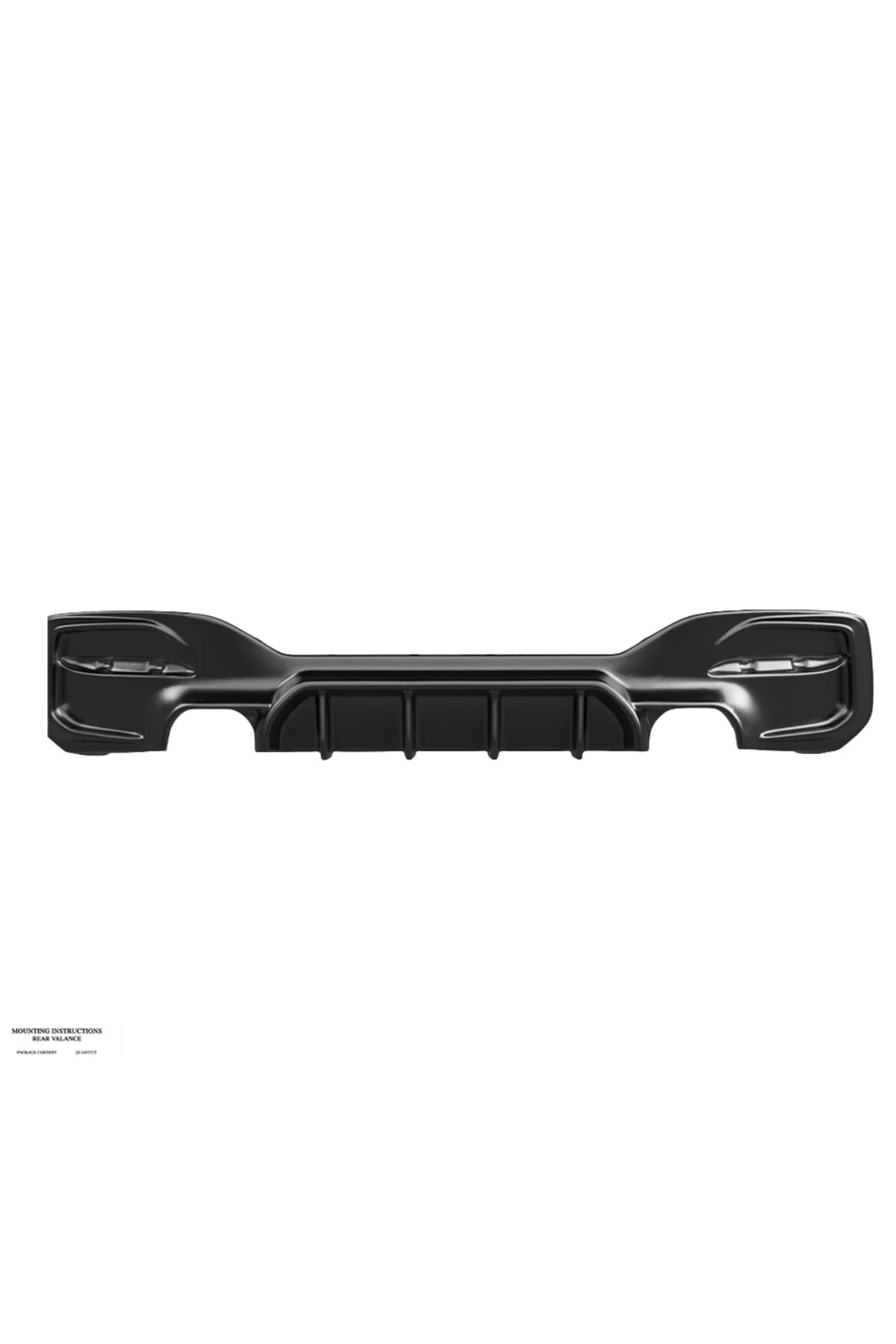 BMW F20 1 Serisi 2015-2019 Arka Difüzör M Paket Uyumlu Piano Black Difüzör