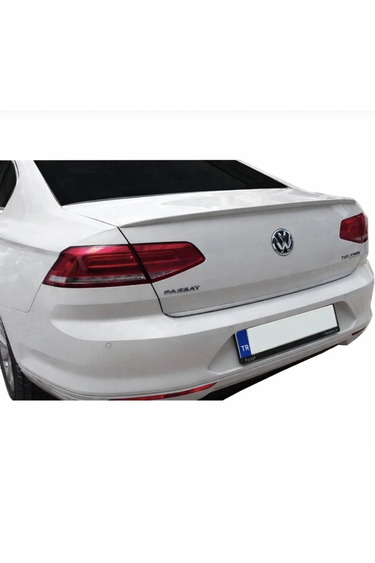Volkswagen Passat B8 Geniş Spoiler | Boyalı Beyaz Bagaj Üstü Spoiler – Arka Üst Spoiler