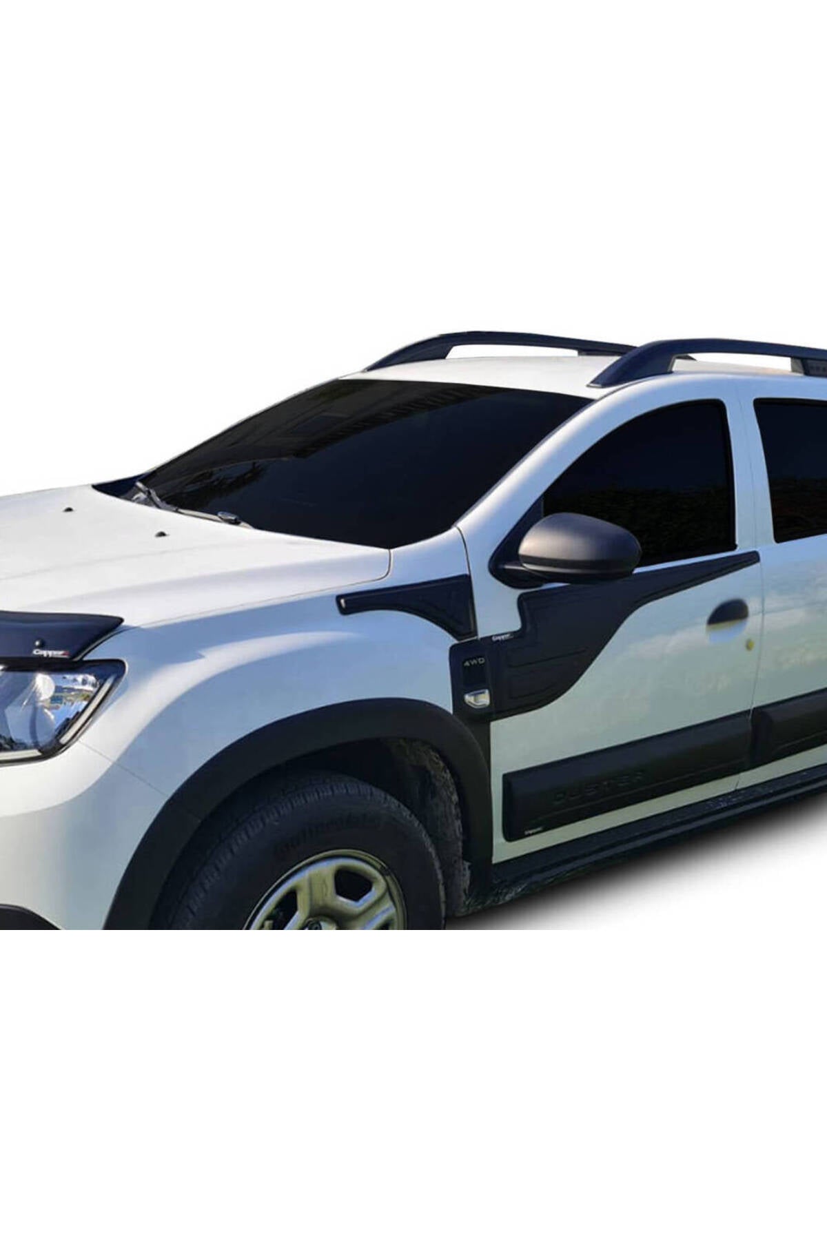 2018+ Dacia Duster Yarasa Kapı Gövde Kaplama Kabartma Koruma 4 Parça