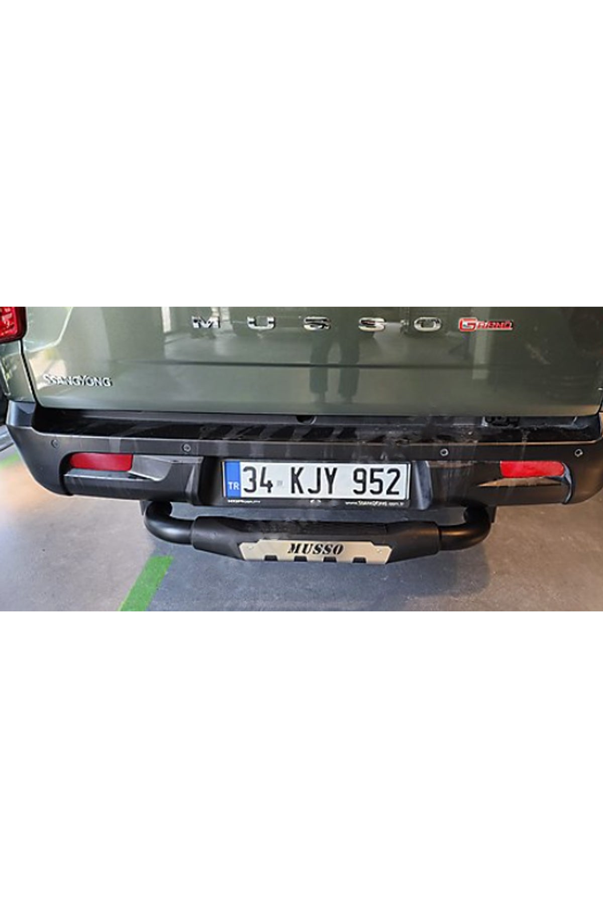 Ssangyong Musso Arka Tampon Koruma Demiri 2018+ Uyumlu | Siyah | Pickup Aksesuar