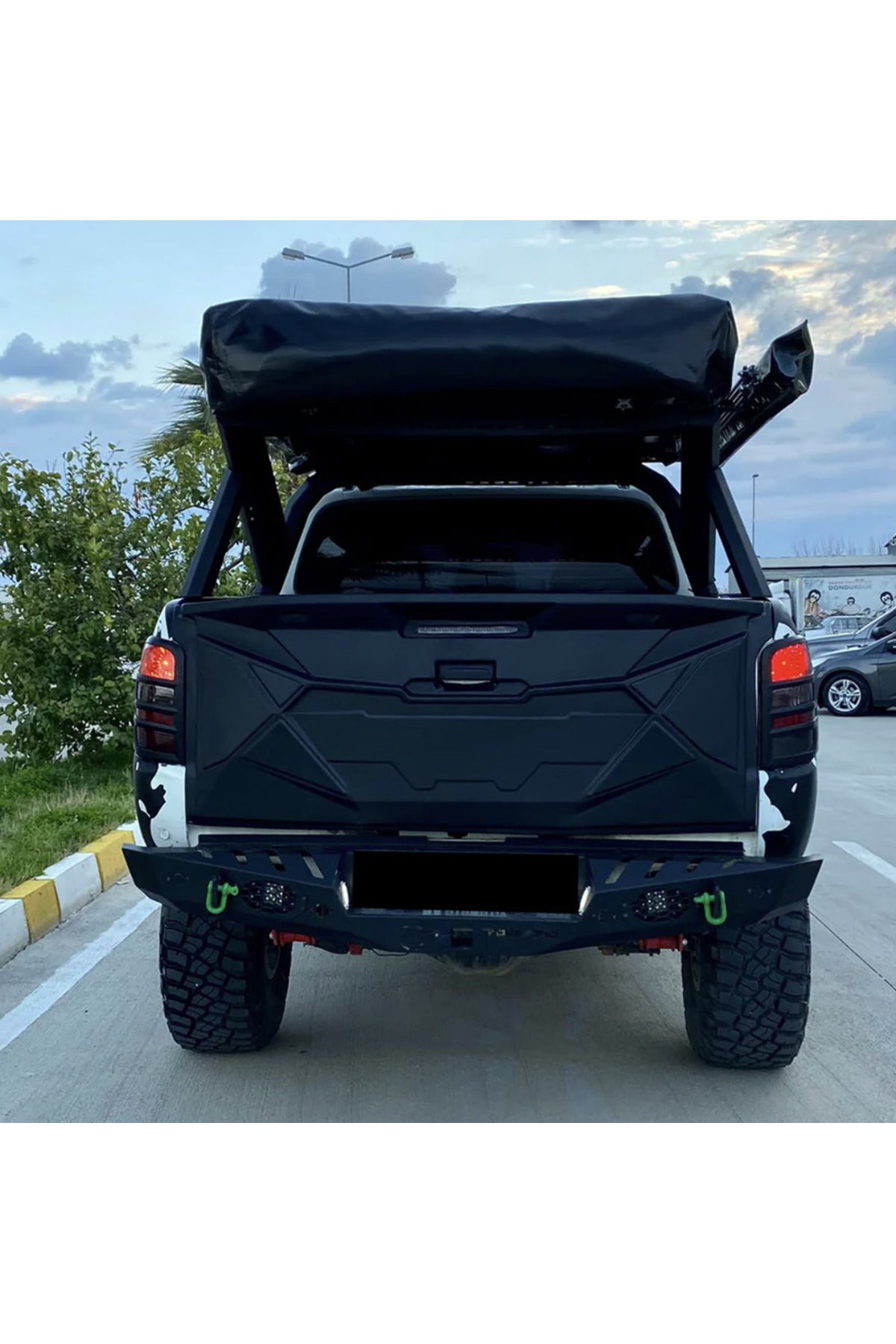 Mitsubishi L200 2015+ Bagaj Kapağı Kaplama Kabartma ABS Koruyucu Siyah Dış Aksesuar