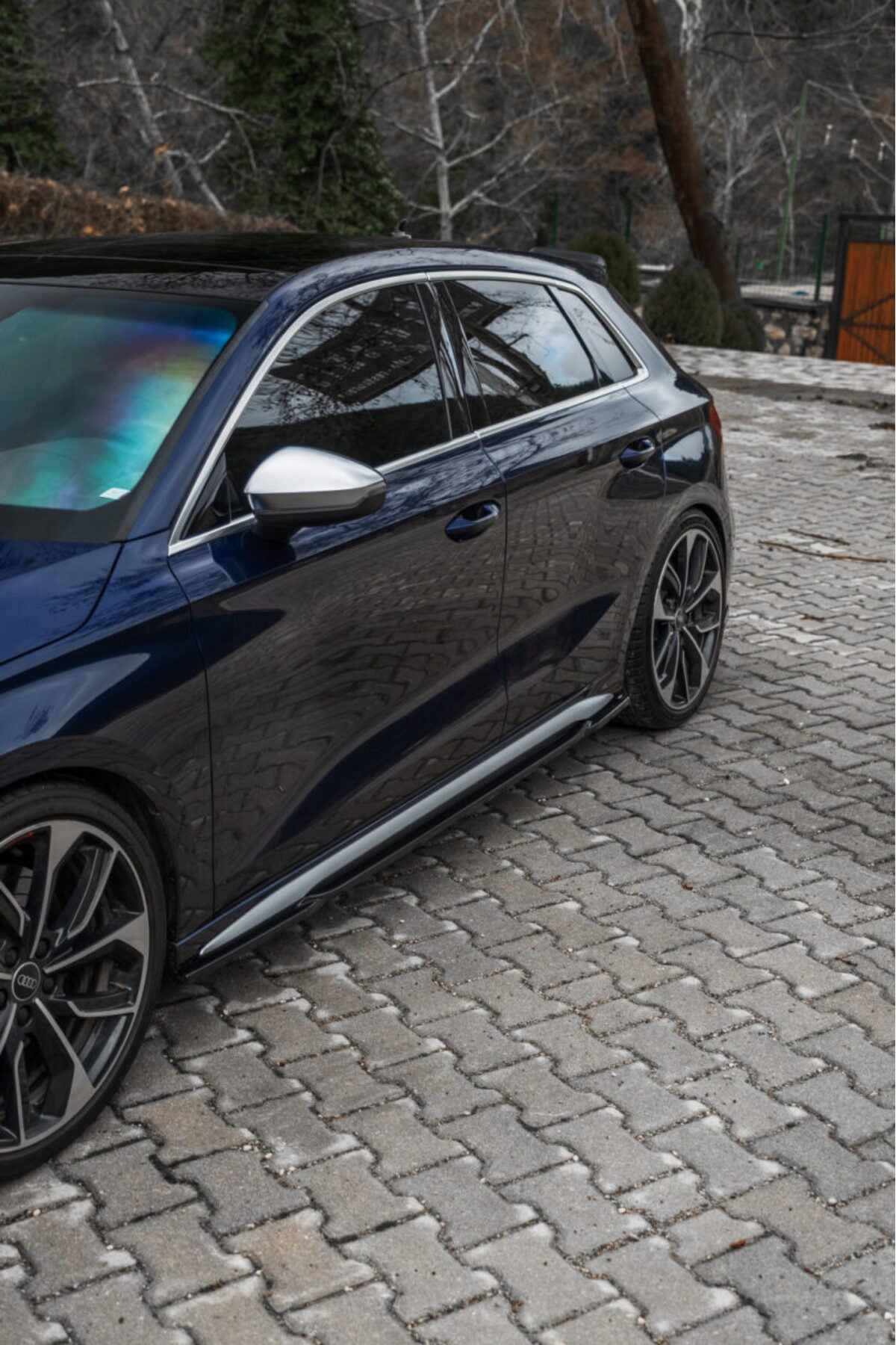 Audi A3 S-Line Sportback 8Y 2020-2024 Body Kit Seti Ön Lip Marşpiyel Difüzör Flap Spoiler