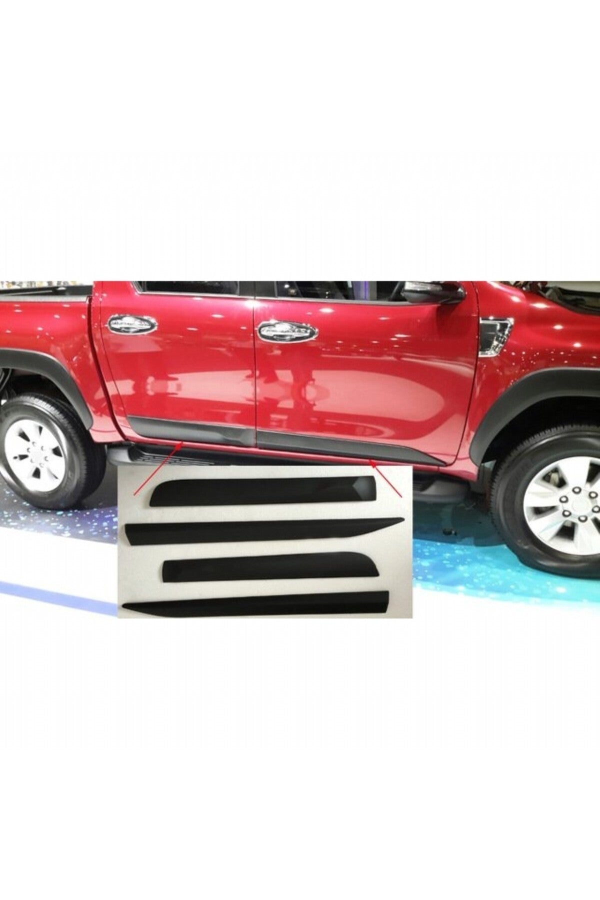 2015+ Toyota Hilux Slim Kapı Gövde Kaplama Kabartma