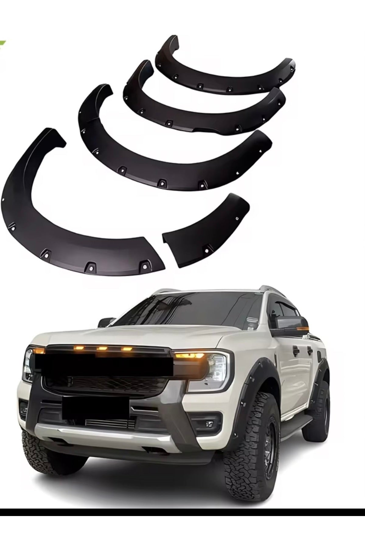 2023+ FORD RANGER T9 VİDA GÖRÜNÜM ÇAMURLUK DODİK KAPLAMA KABARTMA 6 PARÇA İTHAL ÜRÜN - TMZ Garage