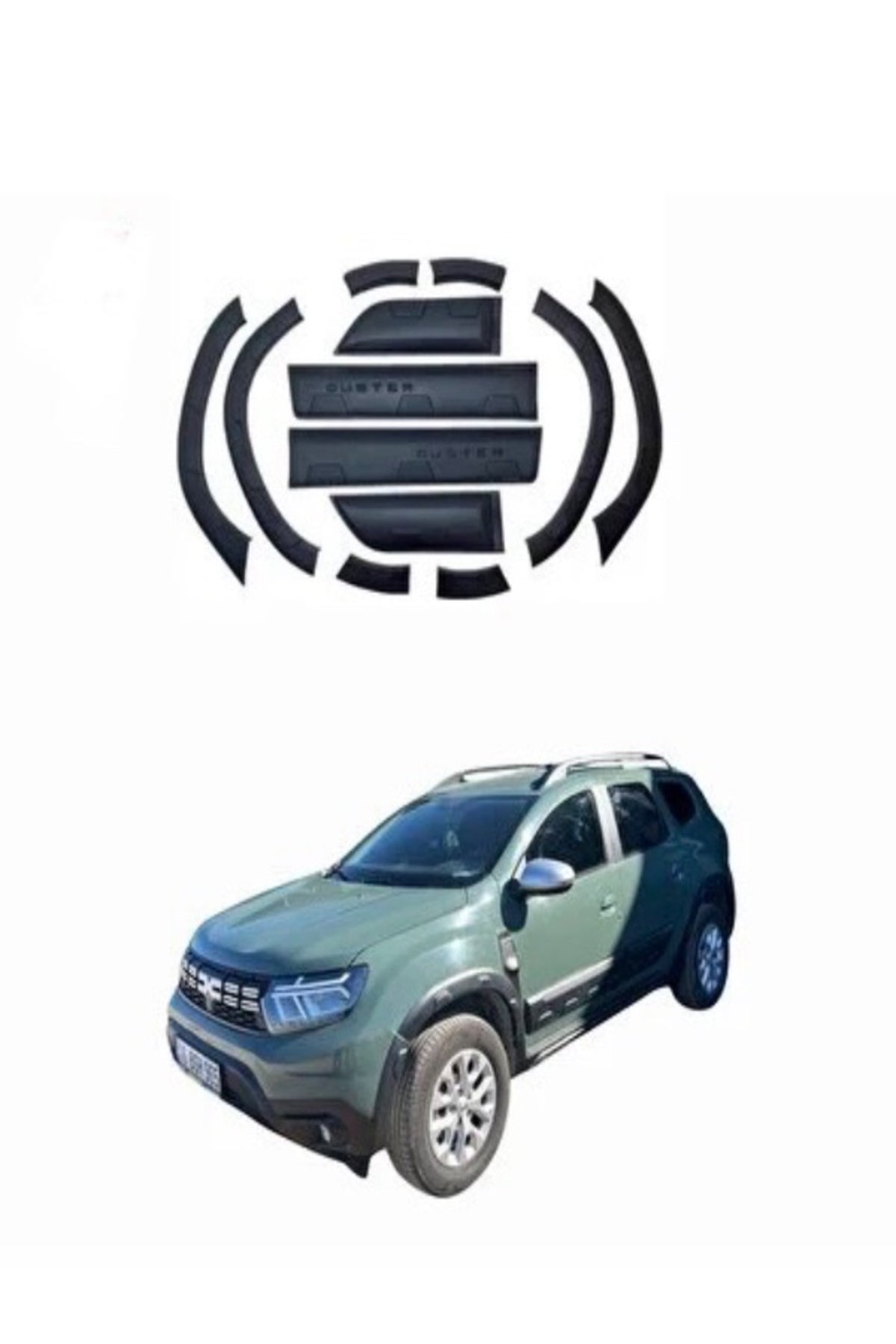 2018+ Dacia Duster 12 Parça Damalı Kaplama Koruma Kabartma Dodik