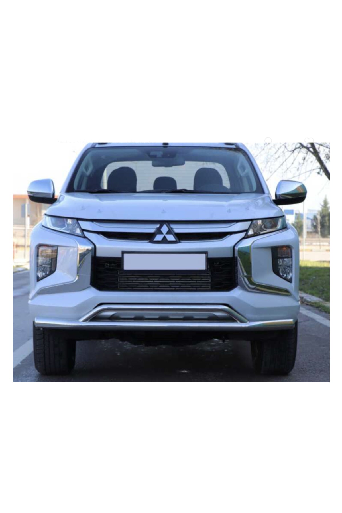 2007+ Mitsubishi L200 Ön Tampon Koruma Demiri İkili Krom