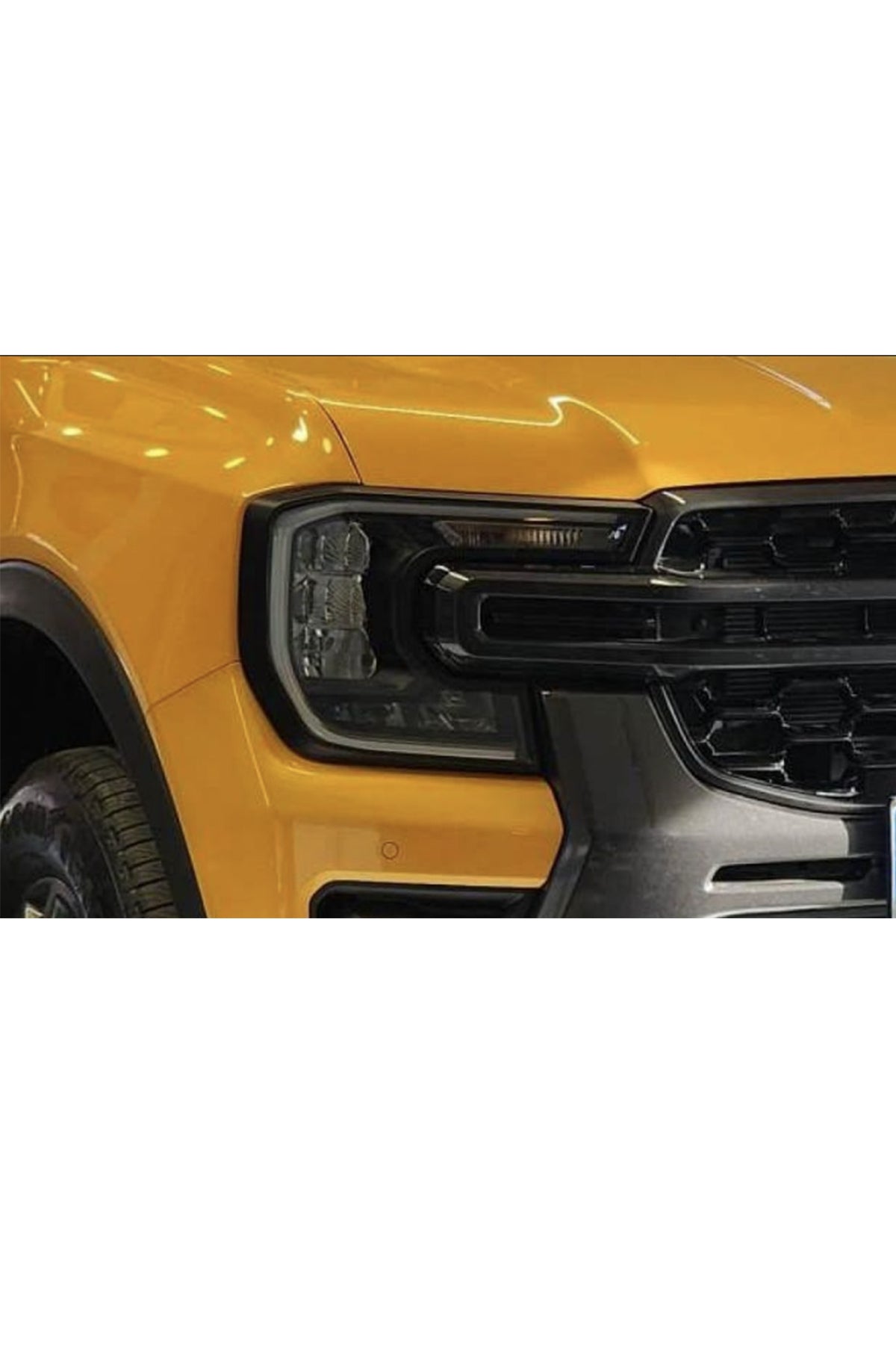 Ford Ranger T9 Ön Far Çerçevesi Seti | Far Çerçeve Kaplama / Trim – Siyah