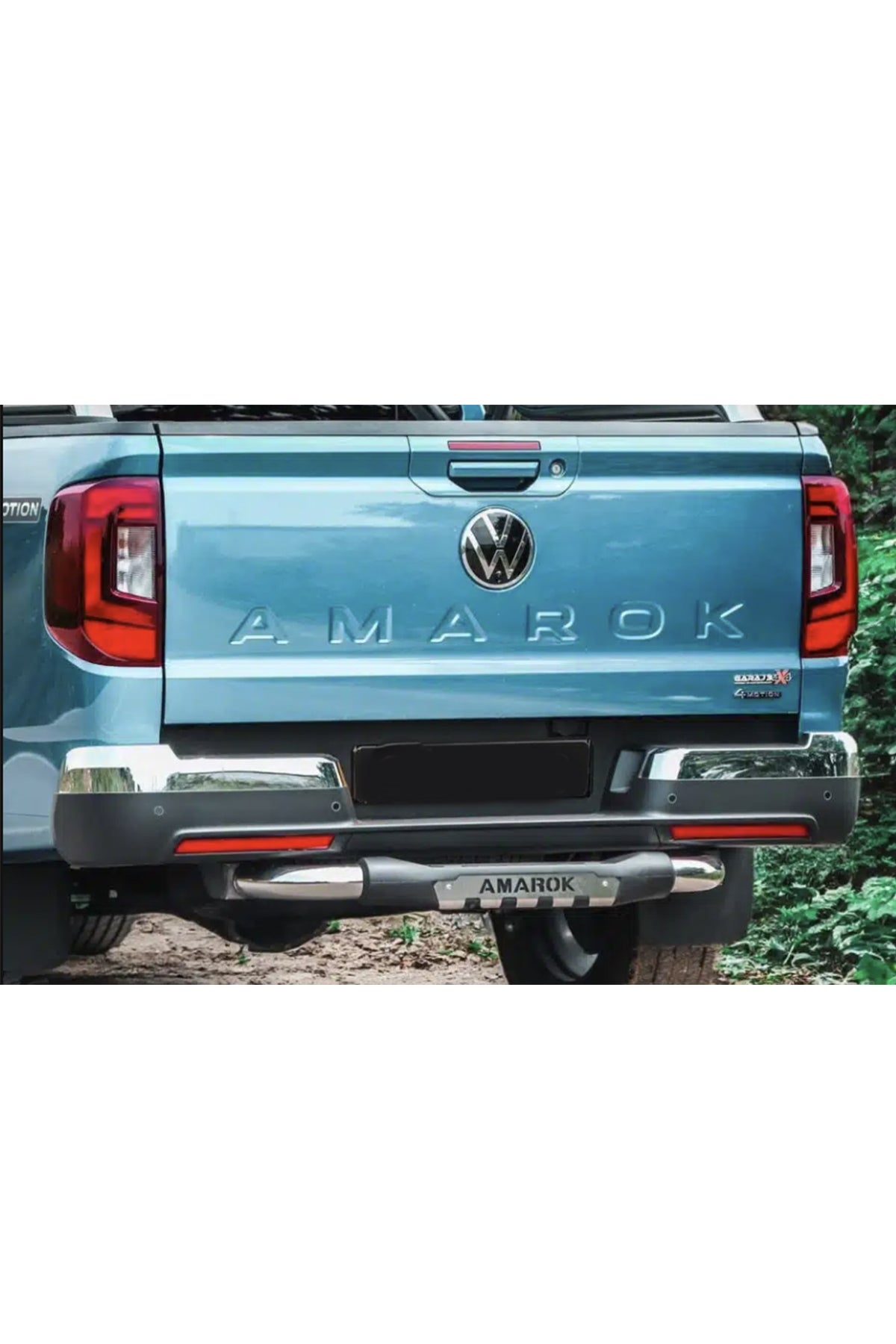 Volkswagen Amarok 2010-2022 Arka Tampon Koruma Demiri | Krom Arka Koruma Barı