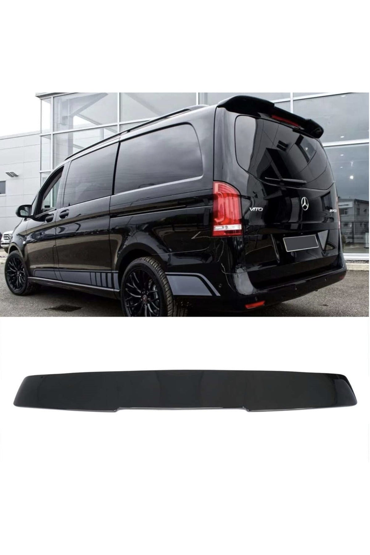 Mercedes Vito 2016+ Arka Spoiler | Bagaj Üstü Spoiler – Siyah