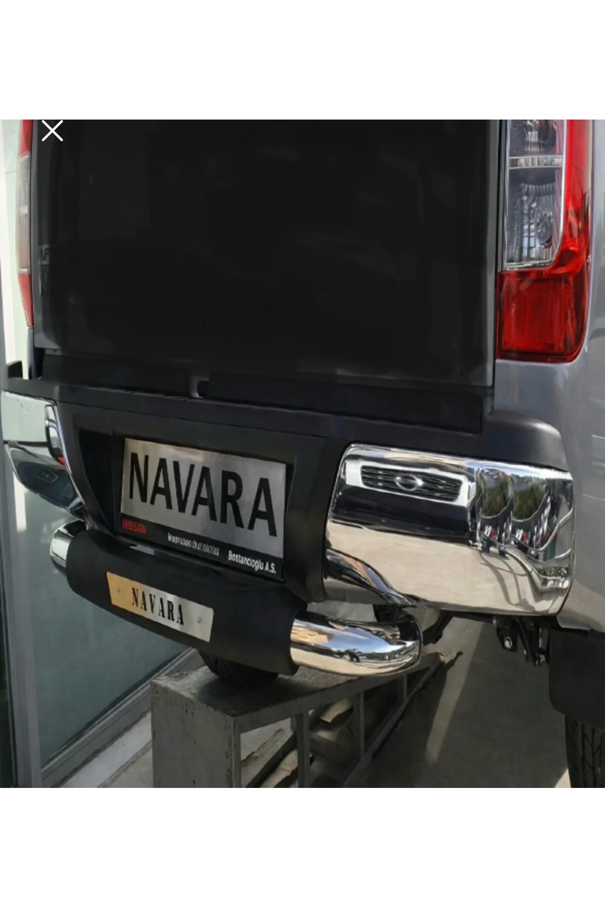 Tüm Nissan Navara Modelleriyle Uyumlu Arka Tampon Koruma Demiri Krom
