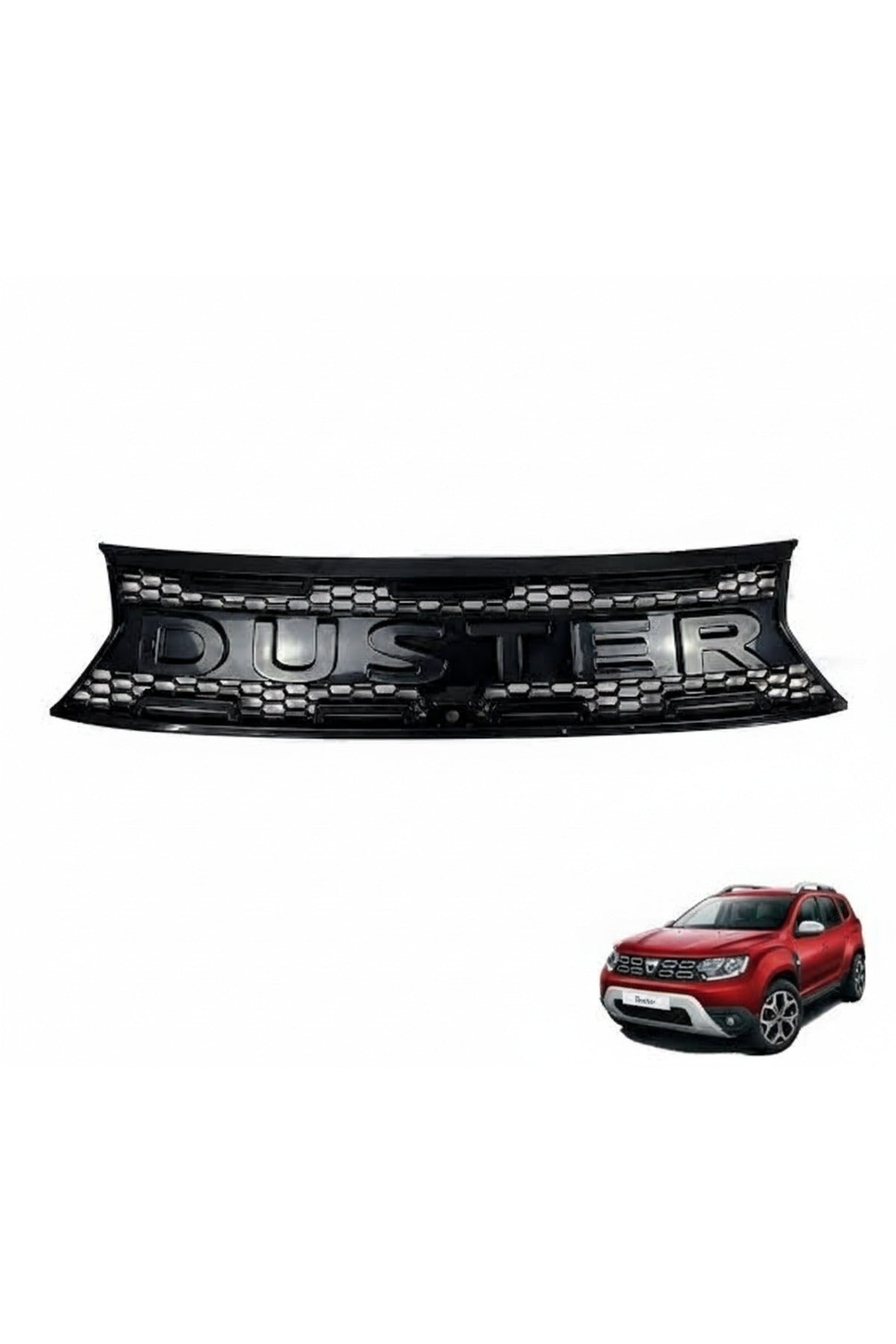 2018-2024 Dacia Duster Ön Panjur Duster Yazılı | Sportif Tasarım | Birebir Uyum