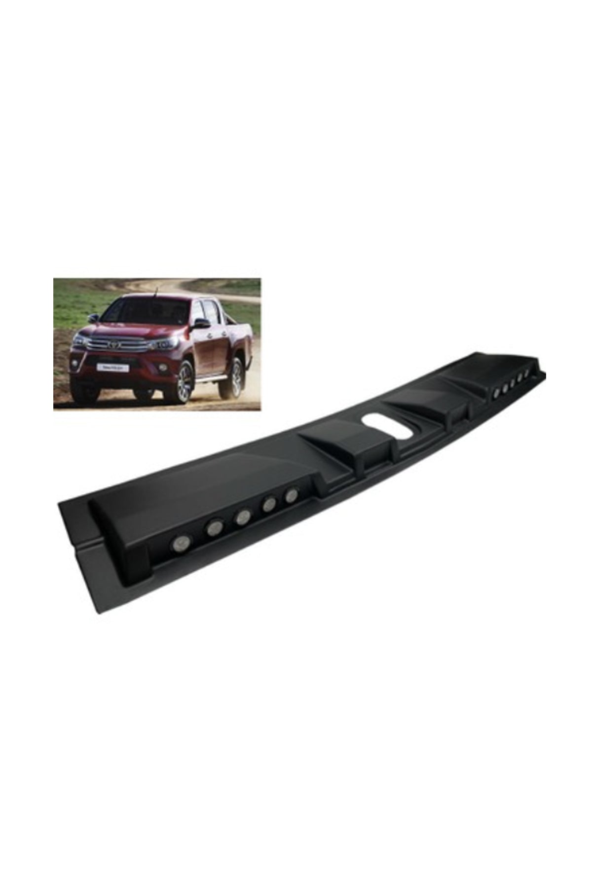 Toyota Hilux 2015+ Led’Li Moonvisor | Beyaz Led Kaput Üstü Güneşlik