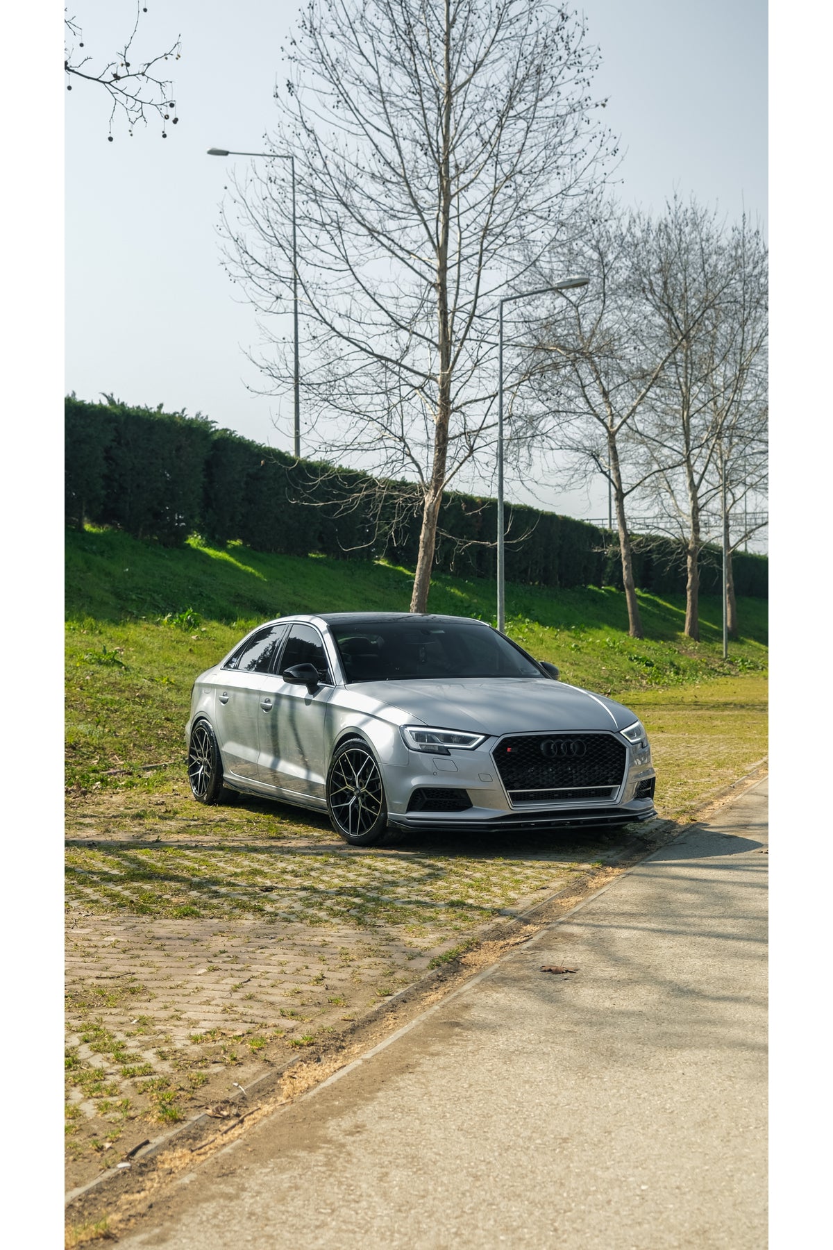Audi A3 8V Sedan 2016-2020 Ön Lip | Sportif Görünüm & Premium Tampon Eki