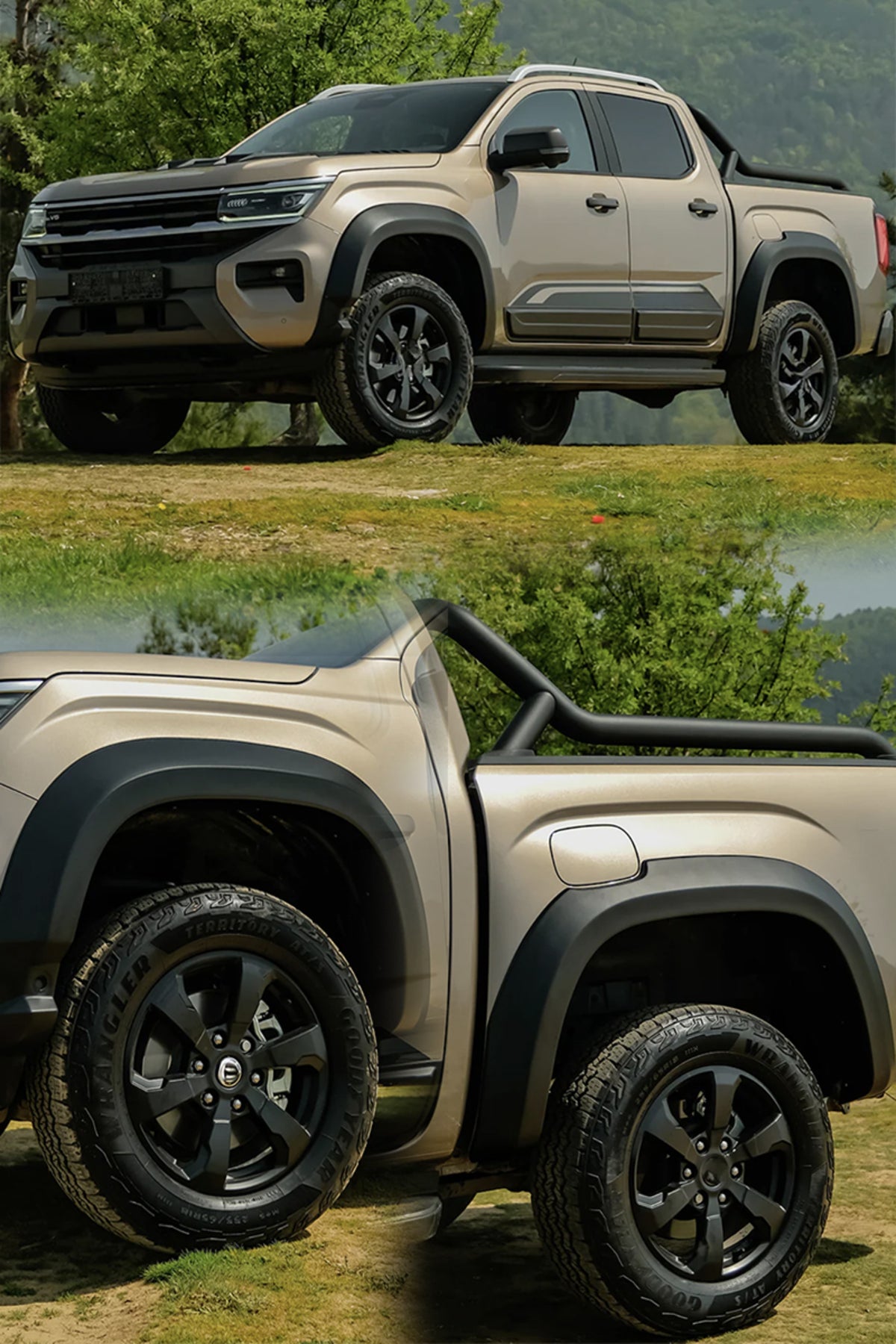 Volkswagen Amarok Çamurluk Dodik Seti (Park Sensörlü) 2022+ Uyumlu