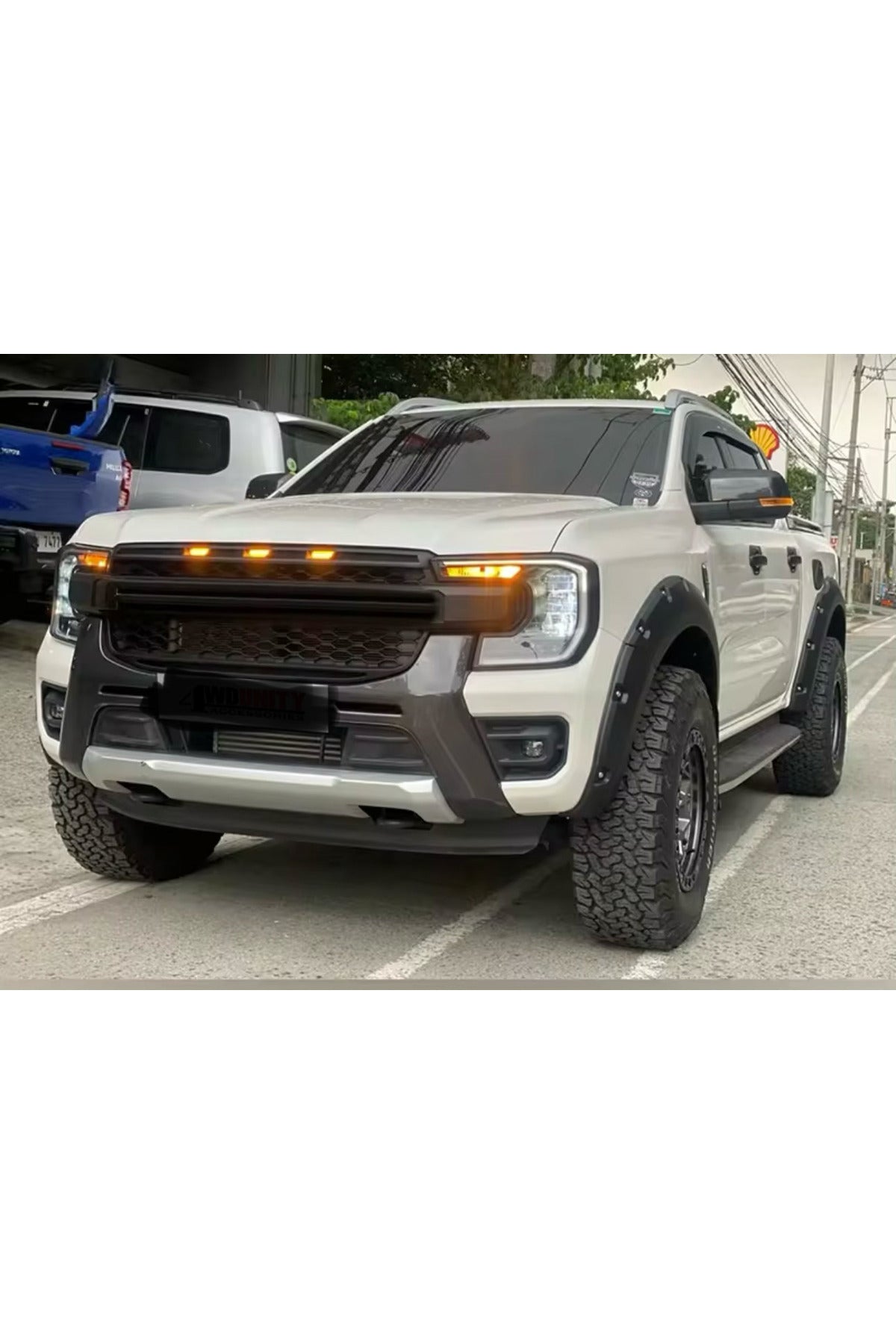 2023+ FORD RANGER T9 VİDA GÖRÜNÜM ÇAMURLUK DODİK KAPLAMA KABARTMA 6 PARÇA İTHAL ÜRÜN - TMZ Garage
