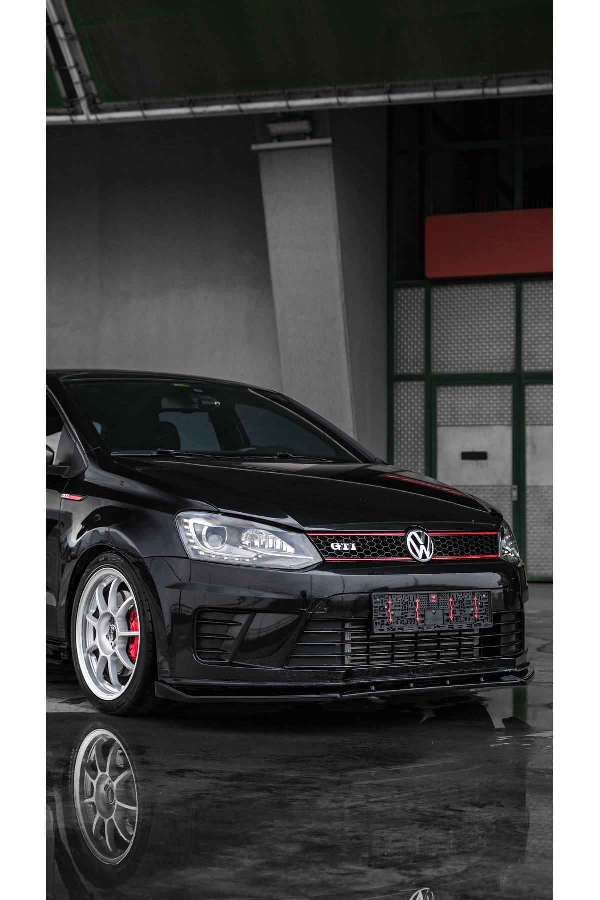 Volkswagen Polo GTI 2009-2014 Piano Black Body Kit Seti | Ön Lip + Marşpiyel + Difüzör + Flap + Bagaj Spoilerı