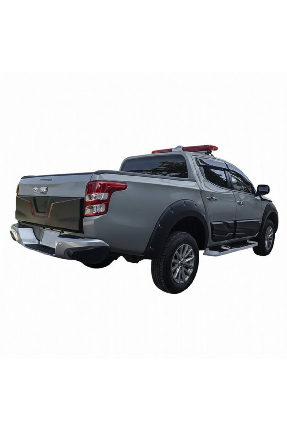 Mitsubishi L200 2015+ Yarım Bagaj Kapağı Kaplama | Mat Siyah Arka Kapak Kaplama - Siyah