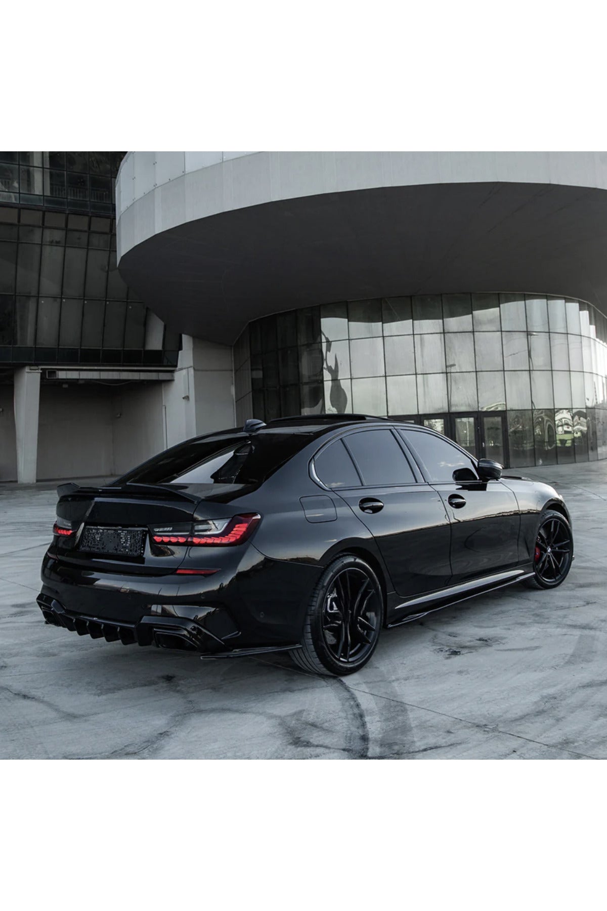 BMW 3 Serisi G20 M Paket 2018-2022 Arka Difüzör & Flap Seti | Agresif Tampon Altı Paket