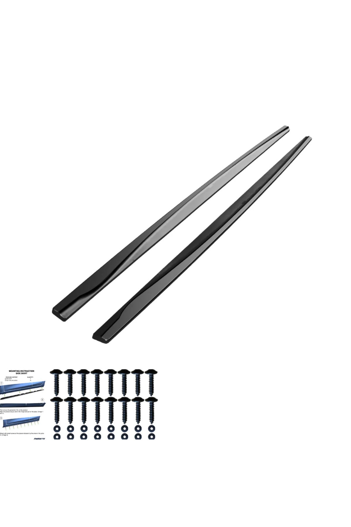 BMW F20 1 Serisi 2011-2019 Yan Marşpiyel M Paket Uyumlu Piano Black Marşpiyel Eki