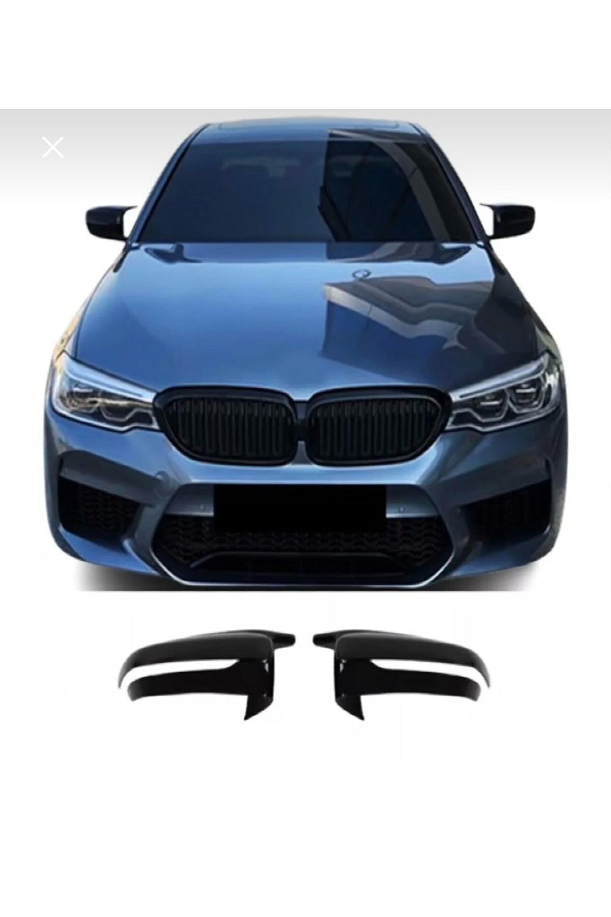 2019+ Bmw 5 Serisi G30 Yarasa Ayna Kapak Parlak Siyah