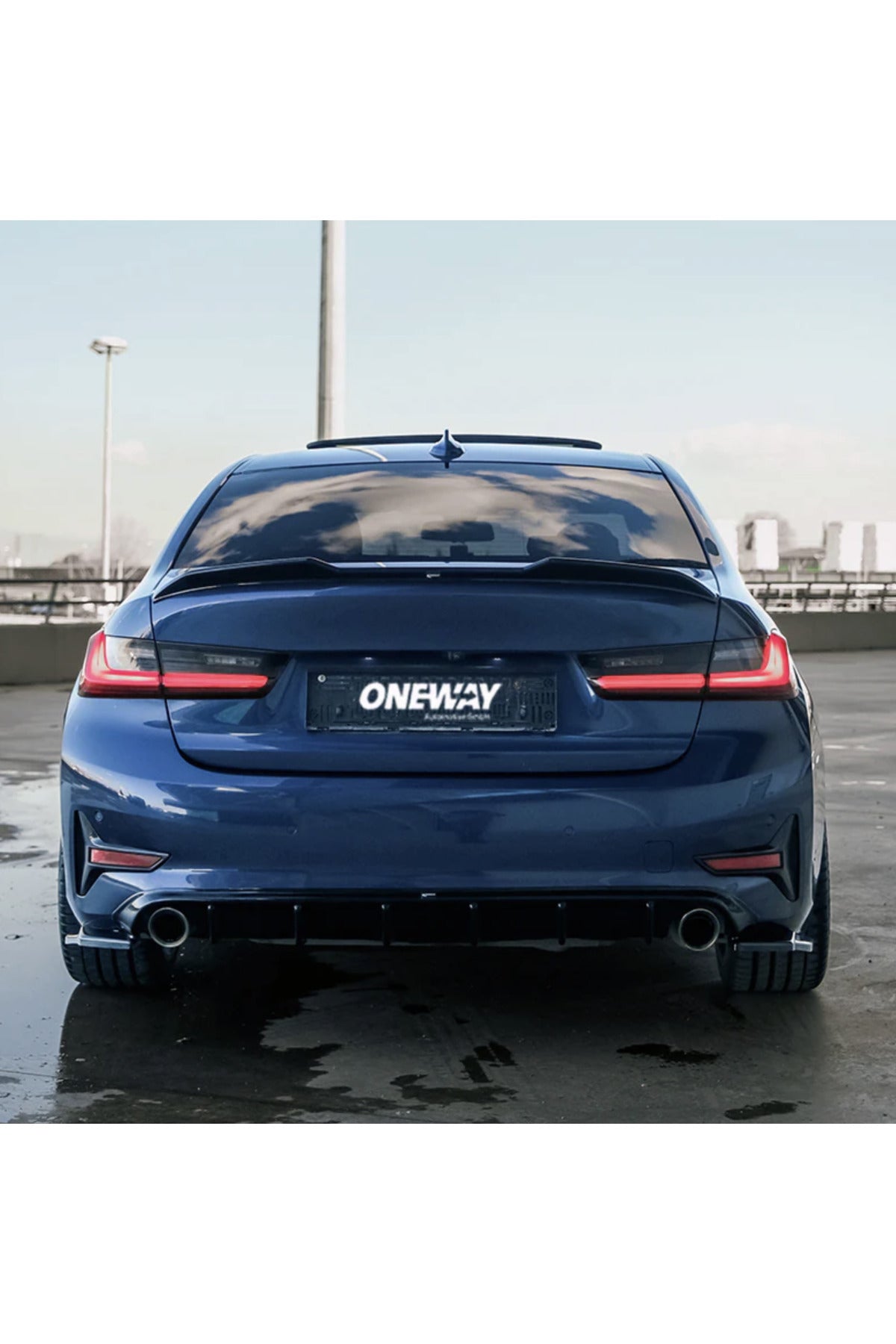 BMW 3 Serisi G20 Sport Line 2018-2022 Arka Difüzör & Flap Seti | Sportif Tampon Altı Paket