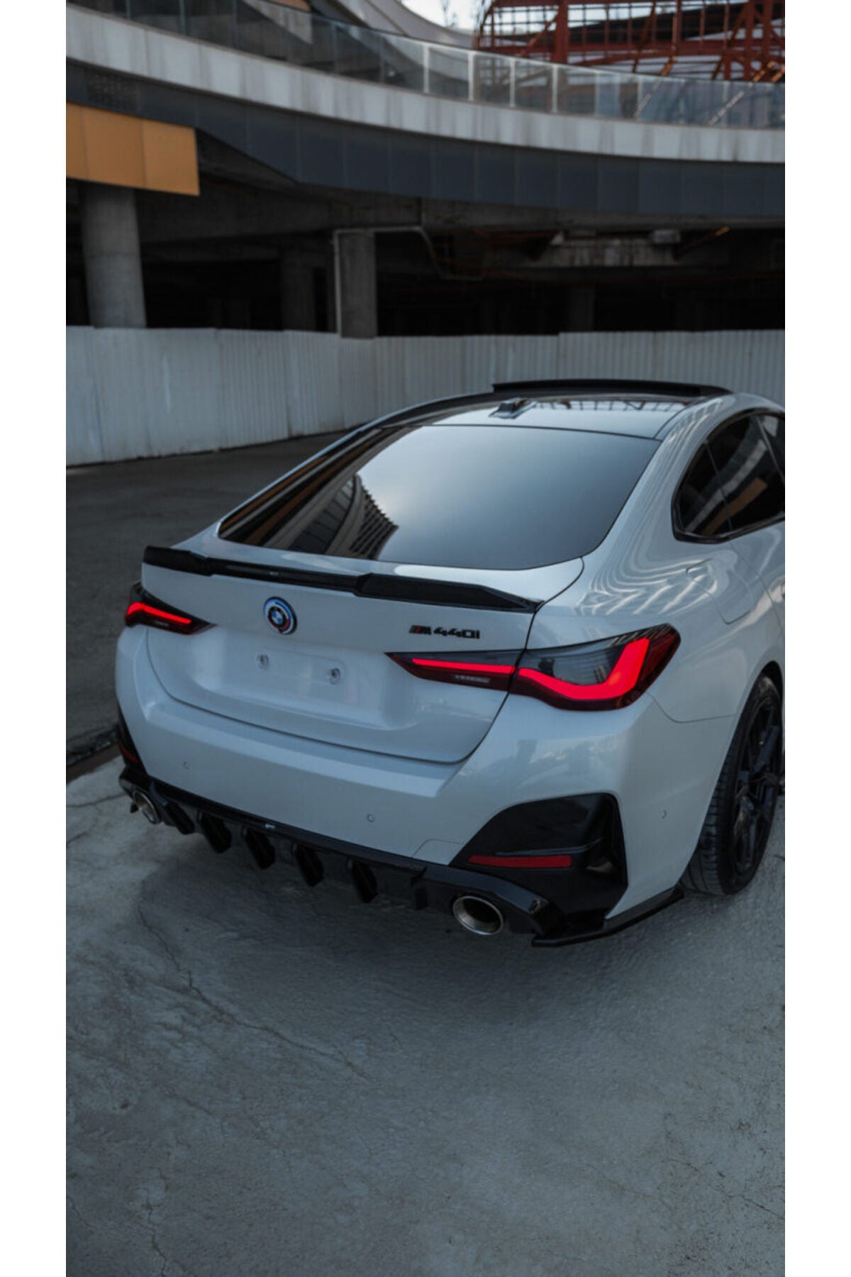 Bmw 4 Serisi G26 Gran Coupe 2020+ M Paket Body Kit Seti Ön Lip Marşpiyel Difüzör Spoiler Flap