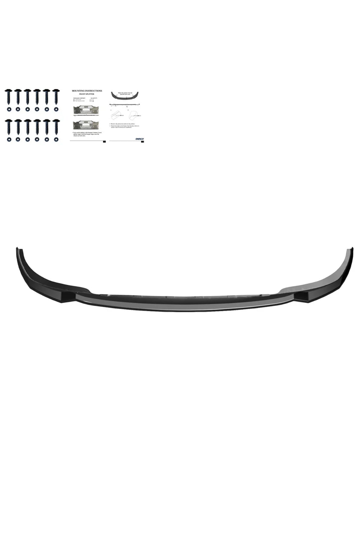 Bmw 3 Serisi G20 2022+ Ön Lip Parlak Siyah | Sport Ön Tampon Lipi Body Kit Ön Tampon Alt Lip