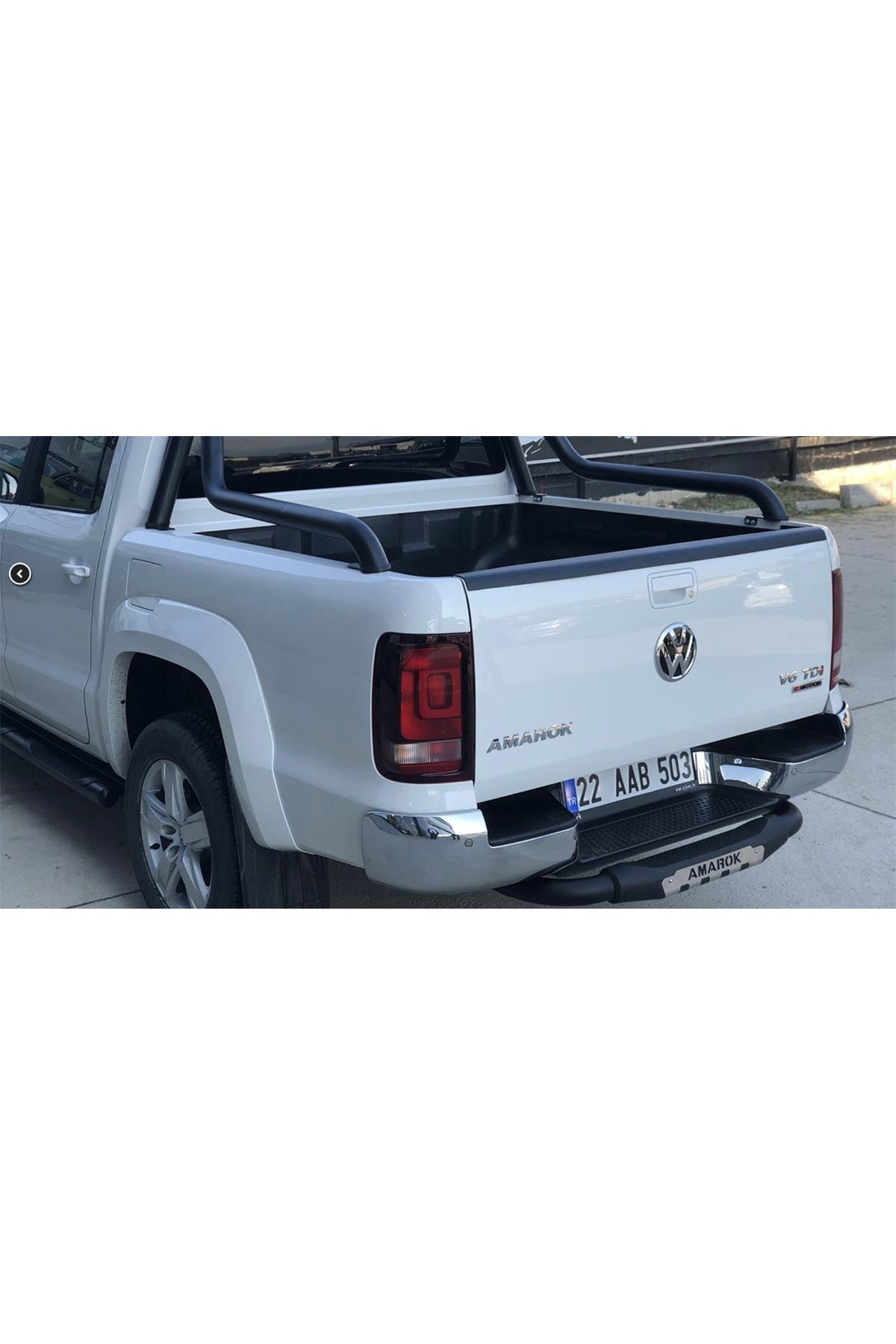 Volkswagen Amarok 2010-2022 Arka Tampon Koruma Demiri | Siyah Arka Koruma Barı – Demir