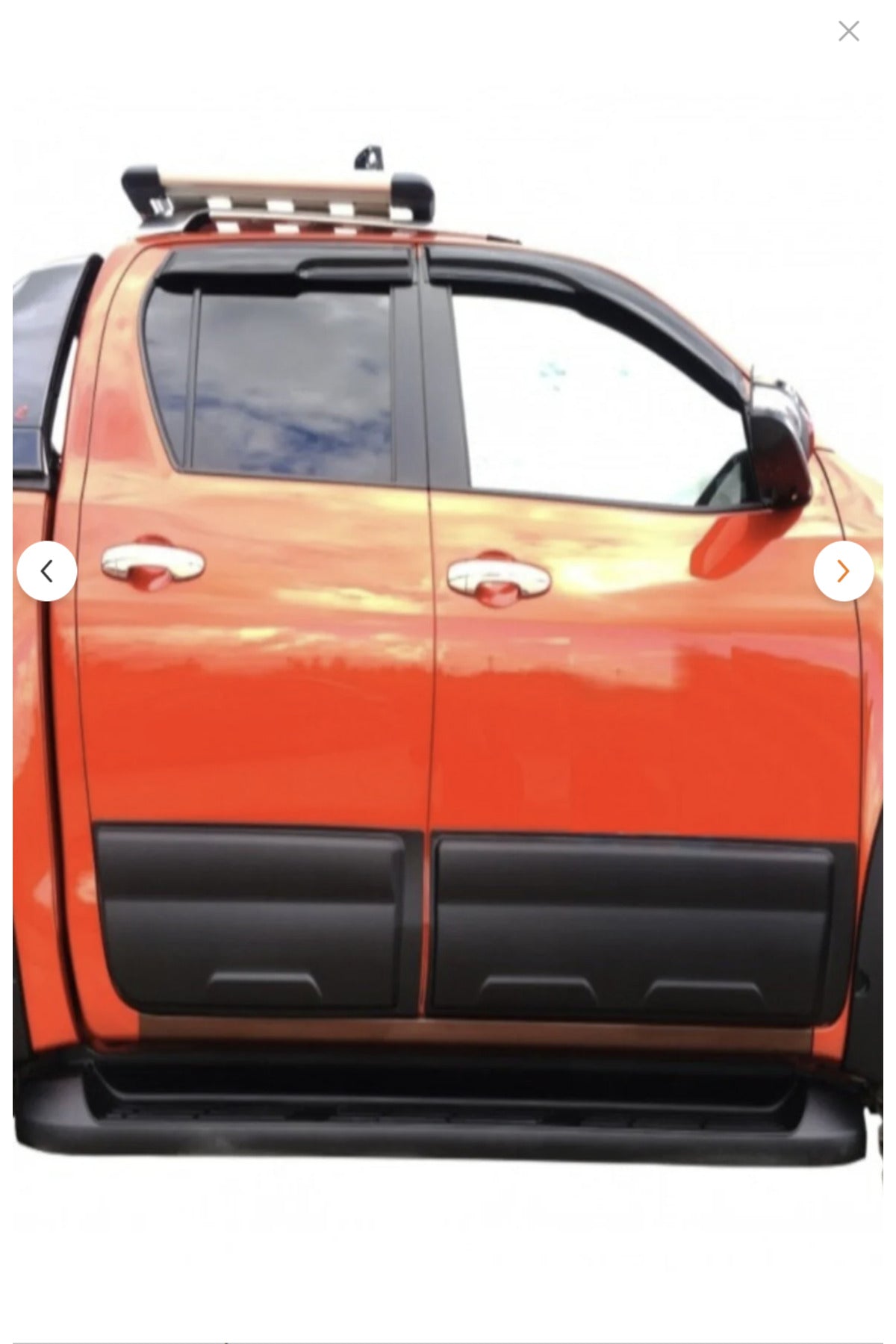 Toyota Hilux 2015+ Kapı Kaplama Seti | Kapı Koruma / Yan Kapı Kaplama – Siyah