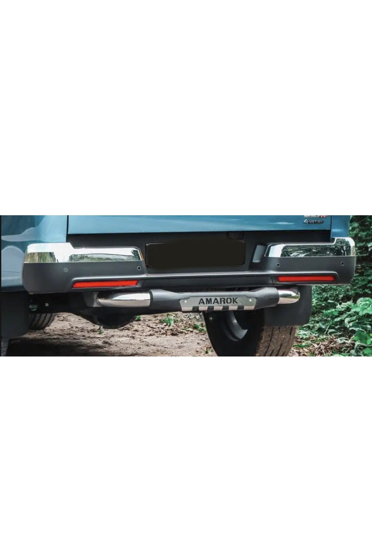 Volkswagen Amarok 2023+ Arka Tampon Koruma Demiri | Krom Arka Koruma Barı – Demir