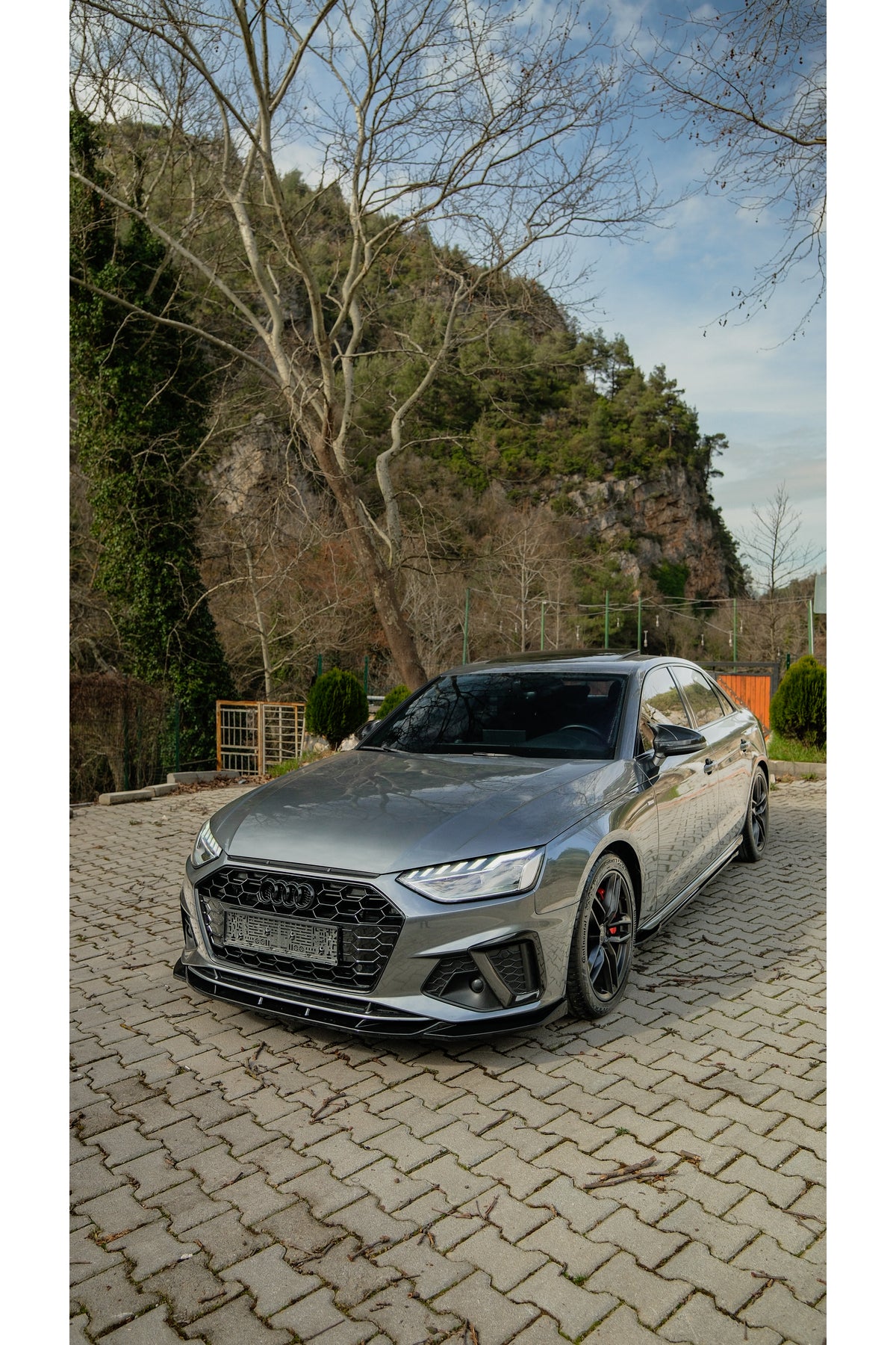 Audi A4 B9 S Line Body Kit Seti 2019-2024 | Ön Lip + Difüzör + Flap + Yan Marşpiyel + Bagaj Spoiler