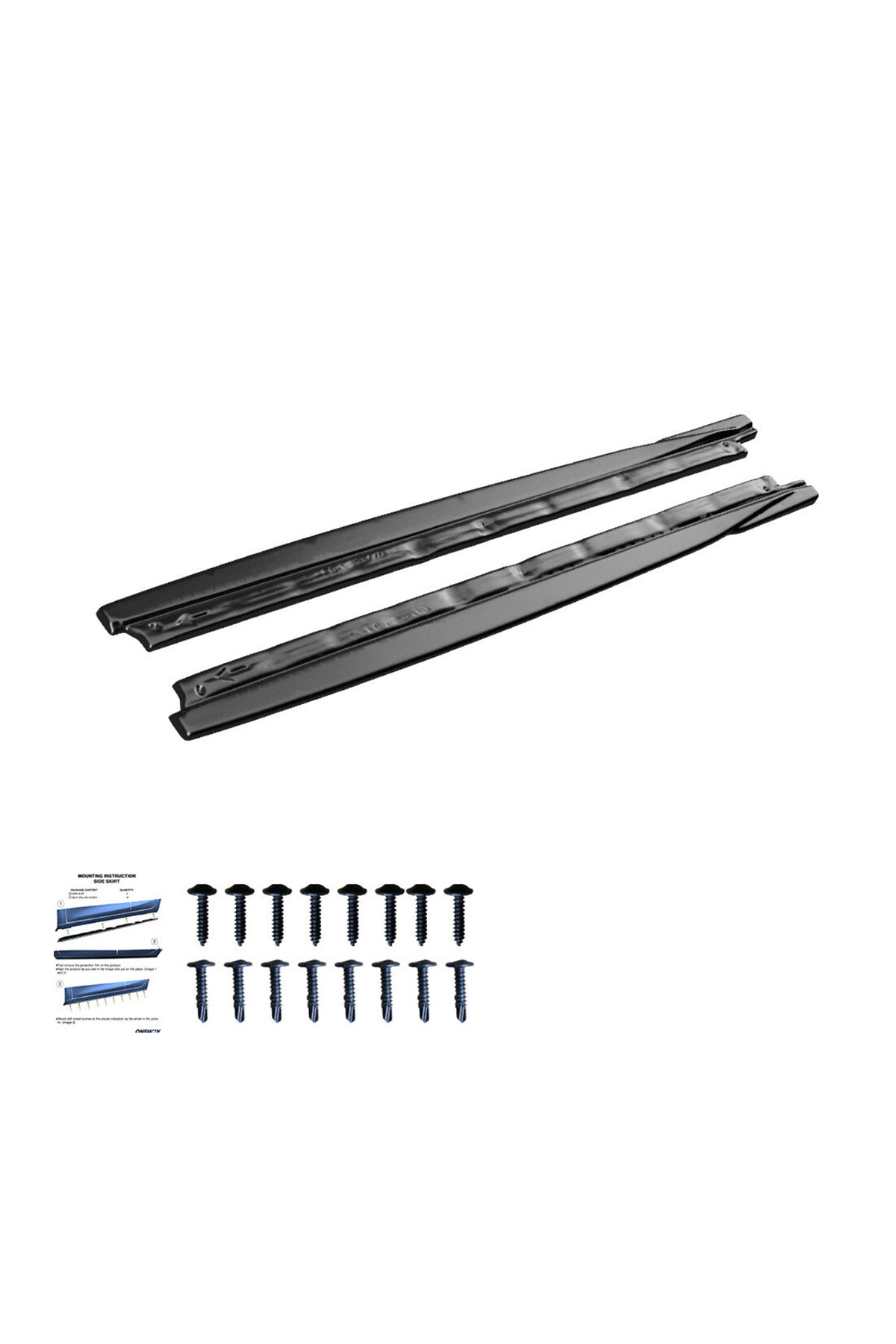Cupra Formentor 2020+ Piano Black Marşpiyel Seti | Yan Etek / Side Skirt Kaplama – Parlak Siyah