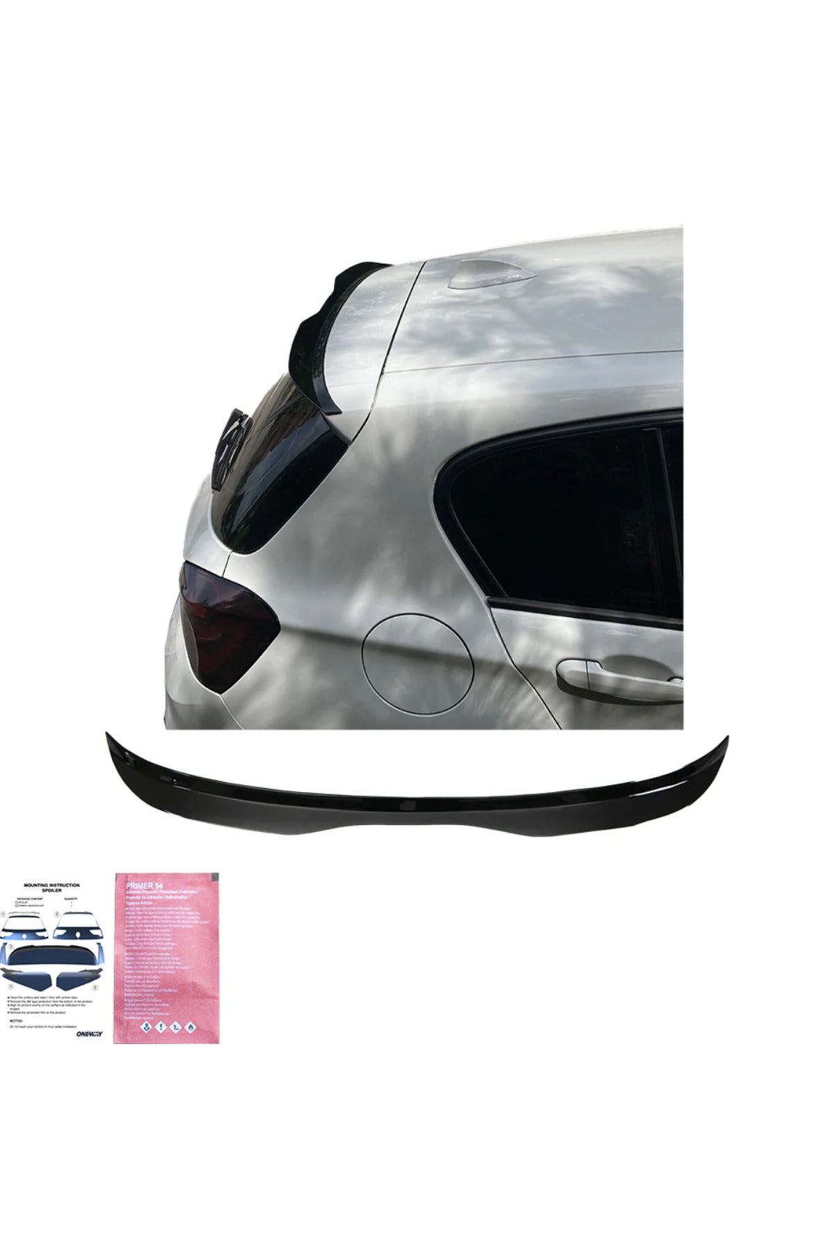 BMW F20 1 Serisi 2011-2019 Spoiler Piano Black Bagaj Üstü Spoiler Eki