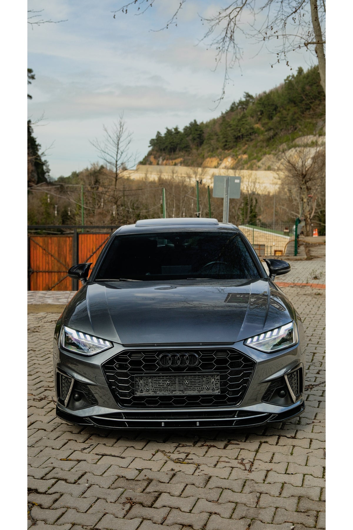 Audi A4 B9 S Line Ön Lip 2019-2024 | Parlak Siyah Sportif Ön Tampon Eki