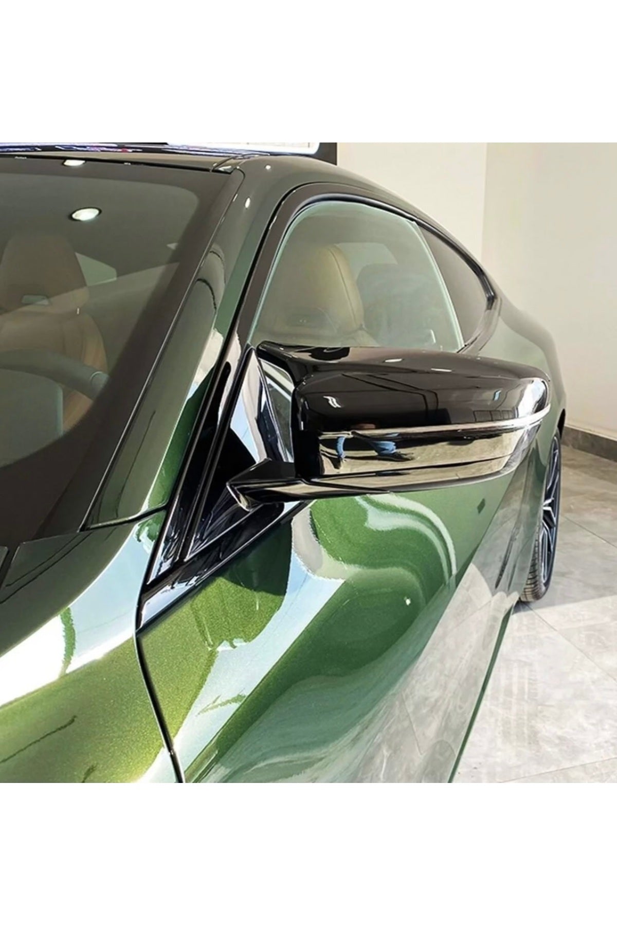 2020+ Bmw 4 Serisi G22 Yarasa Ayna Kapak Parlak Siyah