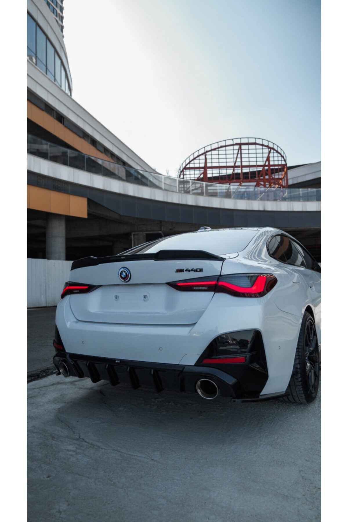 Bmw 4 Serisi G26 Gran Coupe 2020+ M Paket Body Kit Seti Ön Lip Marşpiyel Difüzör Spoiler Flap