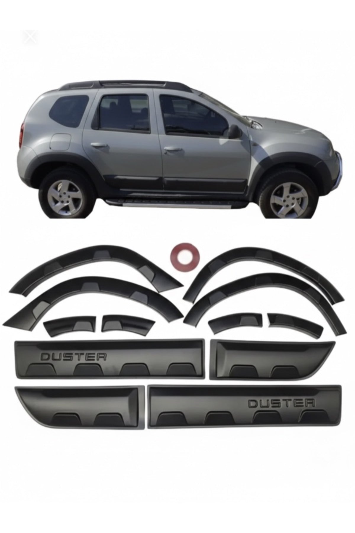 2018+ Dacia Duster 12 Parça Damalı Kaplama Koruma Kabartma Dodik
