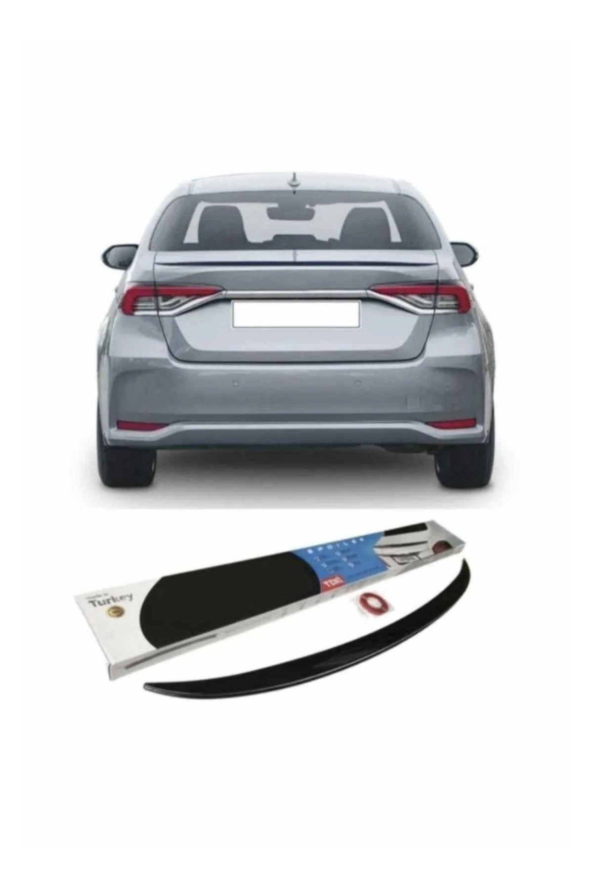 Toyota Corolla 2019-2021 Bagaj Spoileri Piano Black ABS Parlak Siyah Bagaj Üstü Spoiler