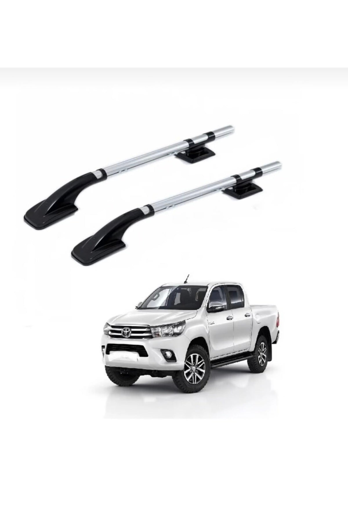Tüm Pick Up Uyumlu Universal Boru Tip Tavan Çıtası Krom
