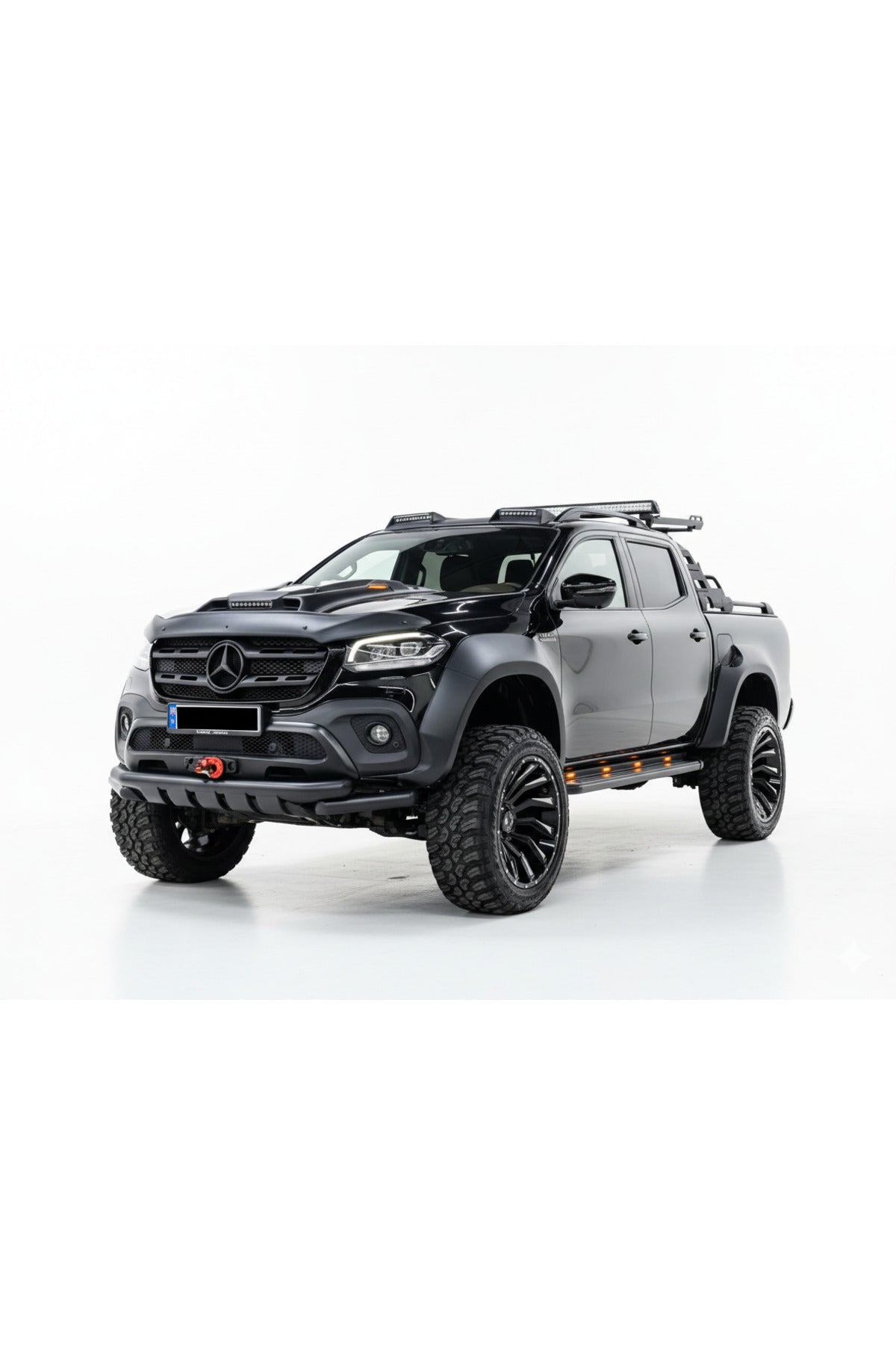 2017 Ve Üzeri̇ Mercedes X Class Jumbo Çamurluk Kaplama Kabartma Koruma Seti̇ Çi̇ft Depo