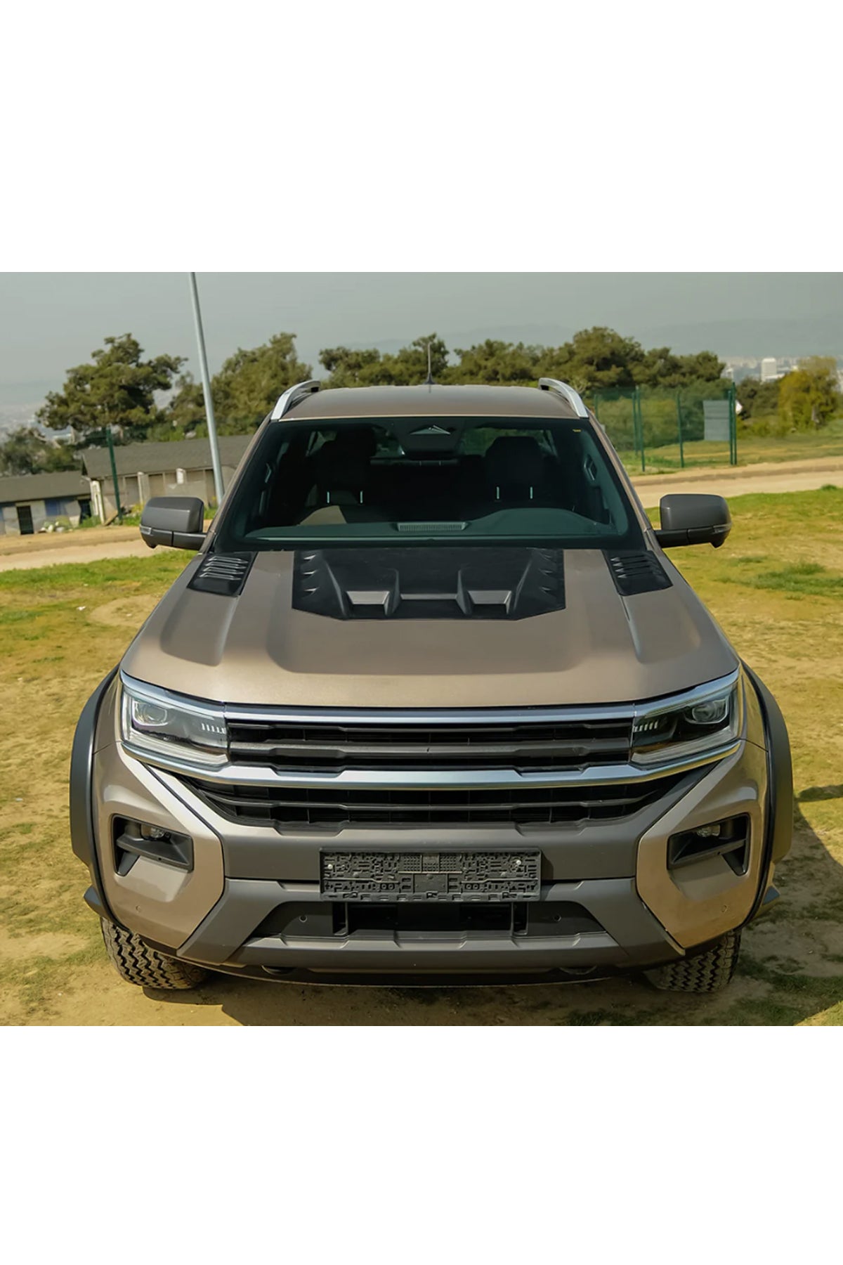 Volkswagen Amarok 2022+ Kaput Scoop Kabartma Kaplama Seti̇ 3 Parça | Mat Si̇yah | Yeni̇ Kasa Uyumlu