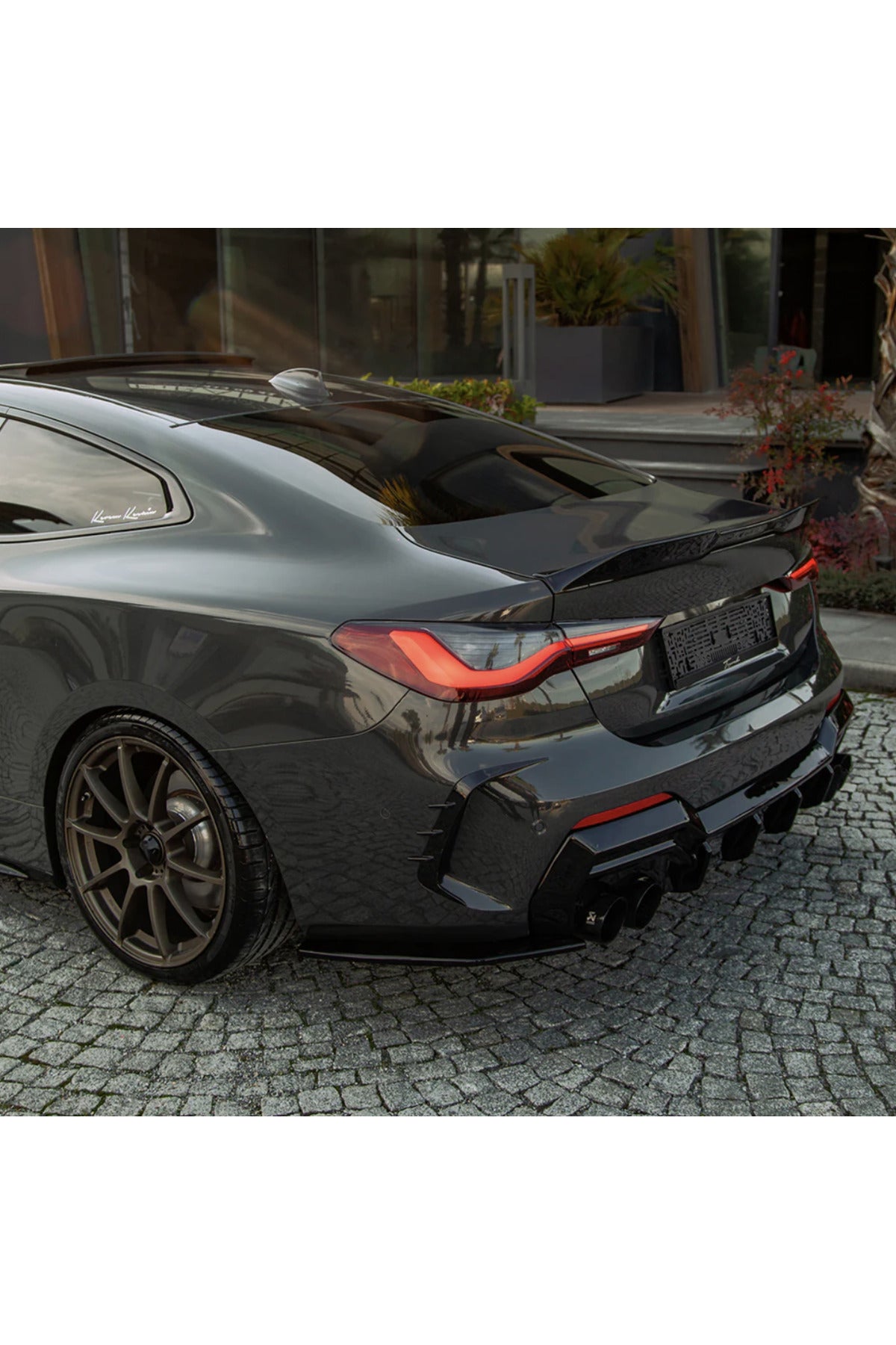 BMW 4 Serisi G22 Coupe 2020+ Spoiler Piano Black Bagaj Üstü Spoiler Eki