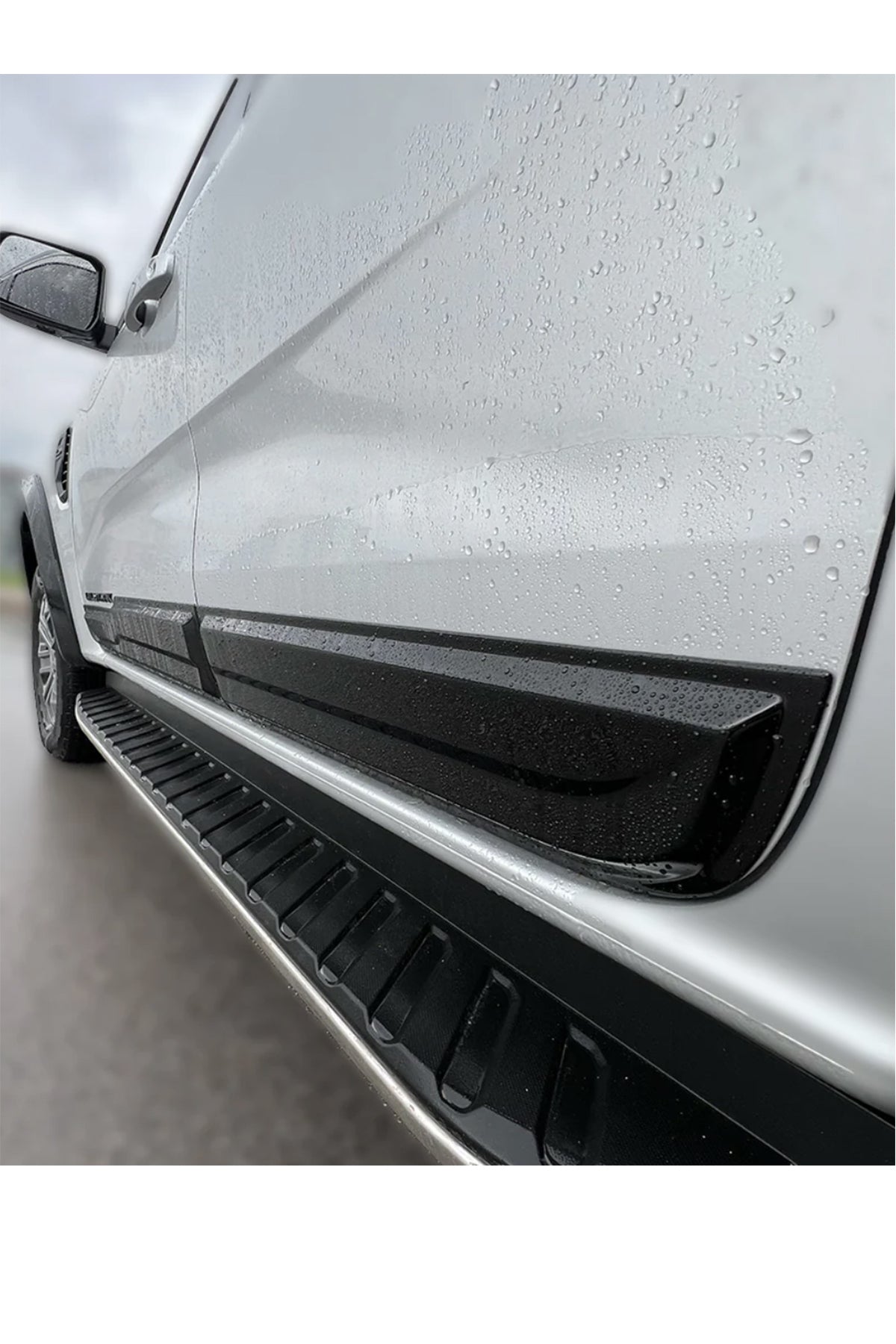 Ford Ranger T9 Kapı Koruma Seti 4 Parça | Mat Siyah Kapı Yan Koruma