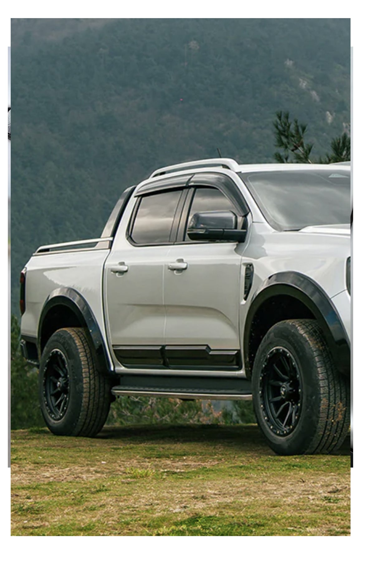 Ford Ranger T9 Kapı Koruma Seti 4 Parça | Mat Siyah Kapı Yan Koruma