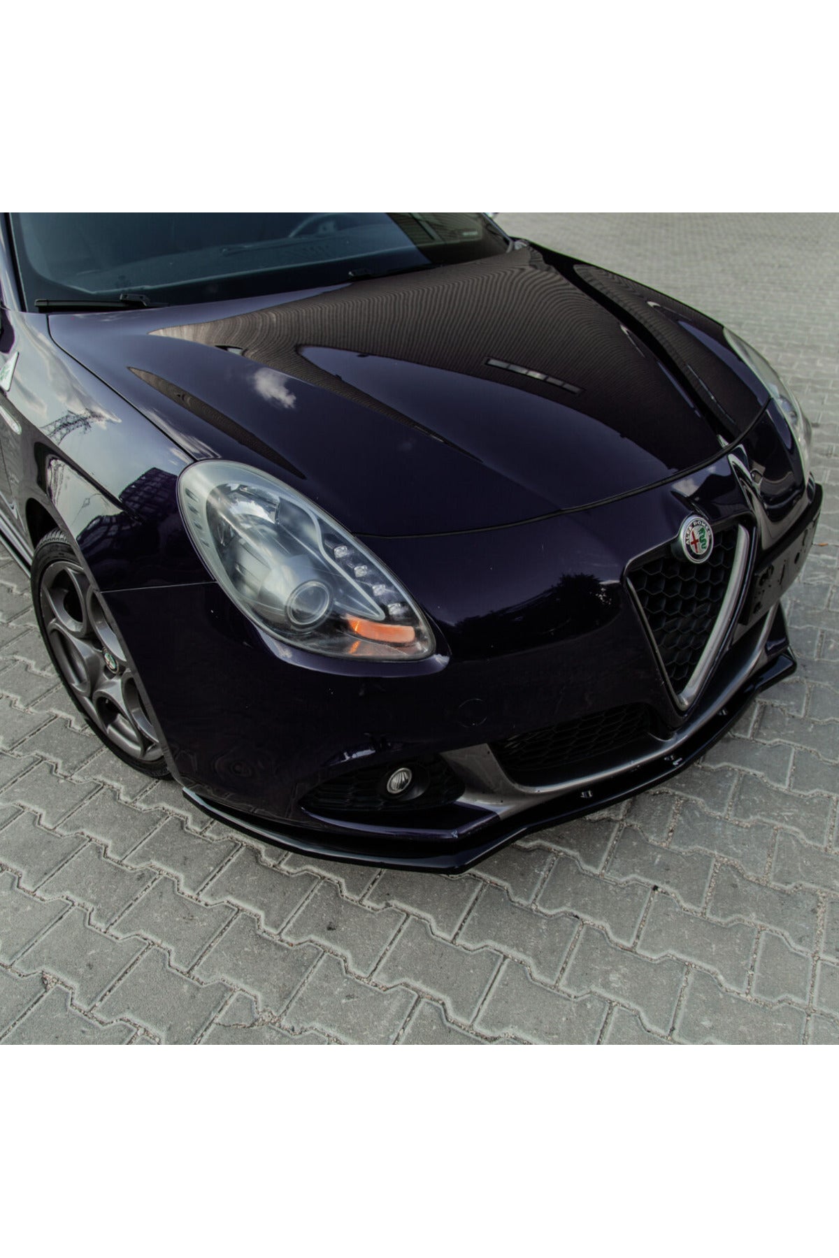 Alfa Romeo Giulietta Ön Lip 2010-2020 Uyumlu Ön Alt Lip Piano Black ABS - TMZ Garage