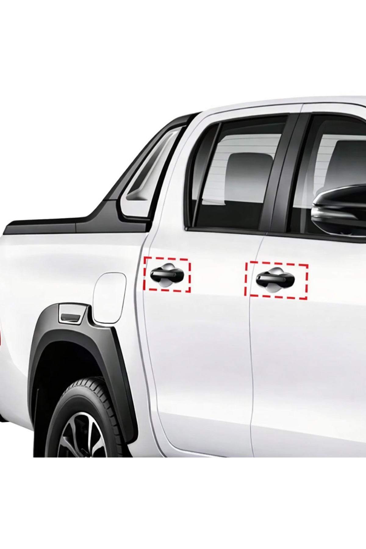 2016-2023 Toyota Hilux Revo Karbon Kapı Kolu Kaplama İthal