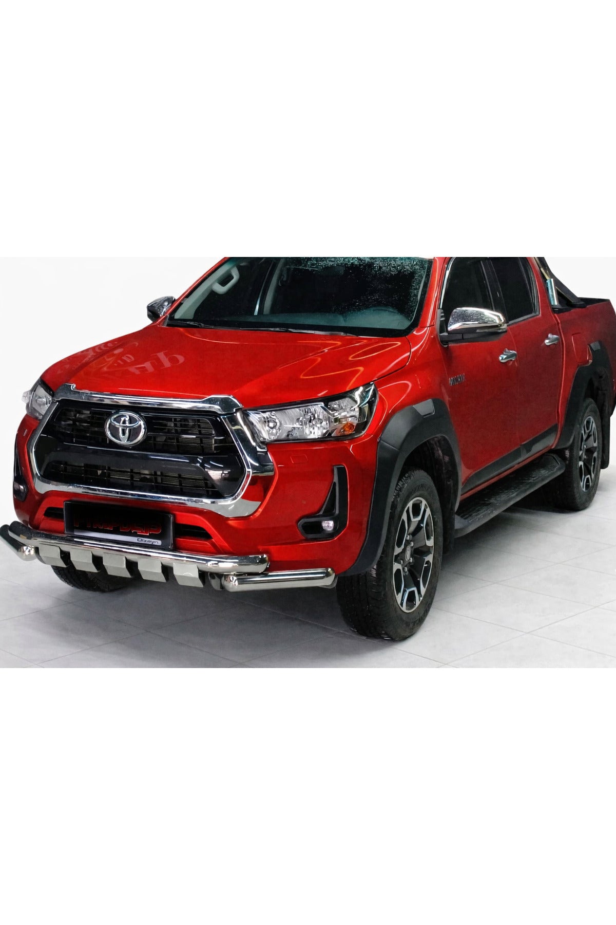 2015+Toyota Hi̇lux Ön Tampon Koruma Demi̇ri̇ Krom 76Mm