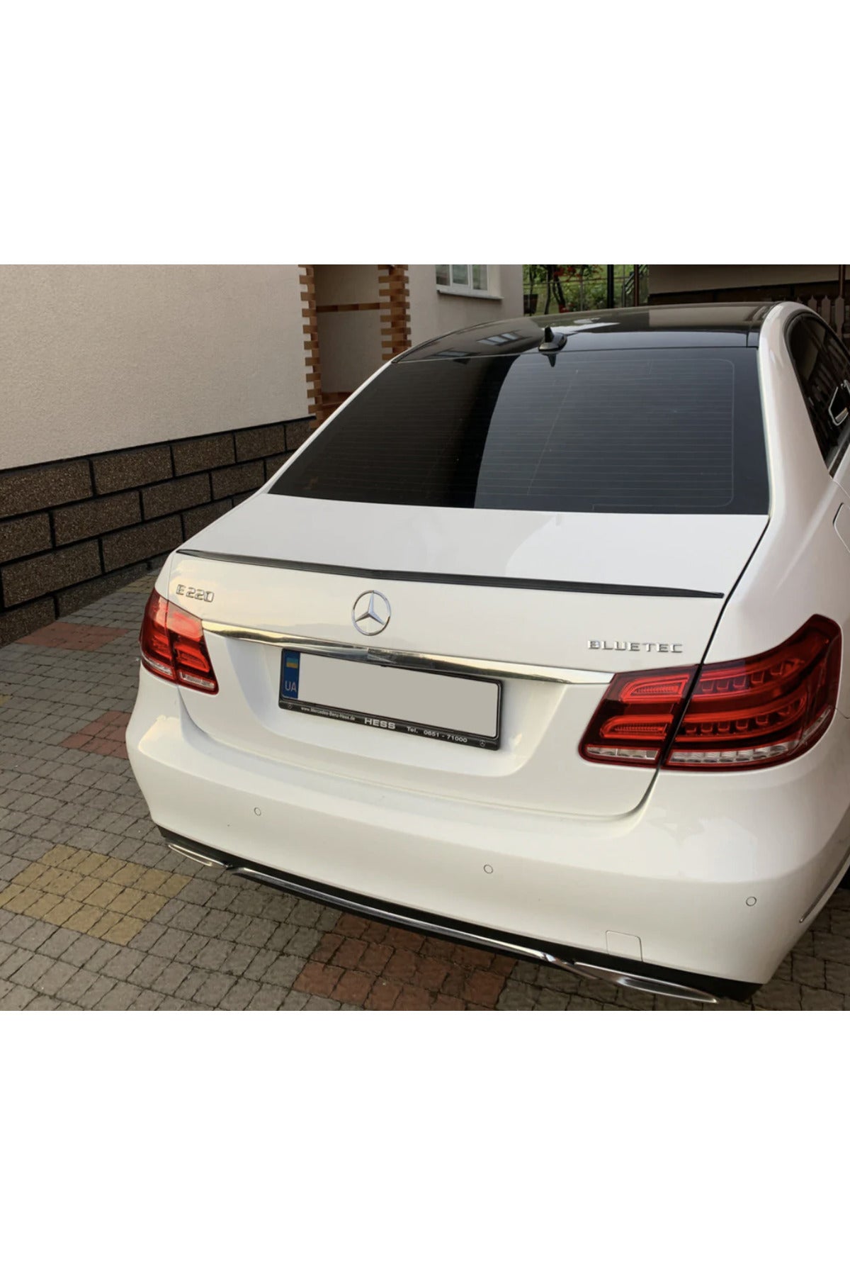 Mercedes W212 E Serisi 2009-2016 Bagaj Spoileri ABS Piano Black Bagaj Üstü Spoiler