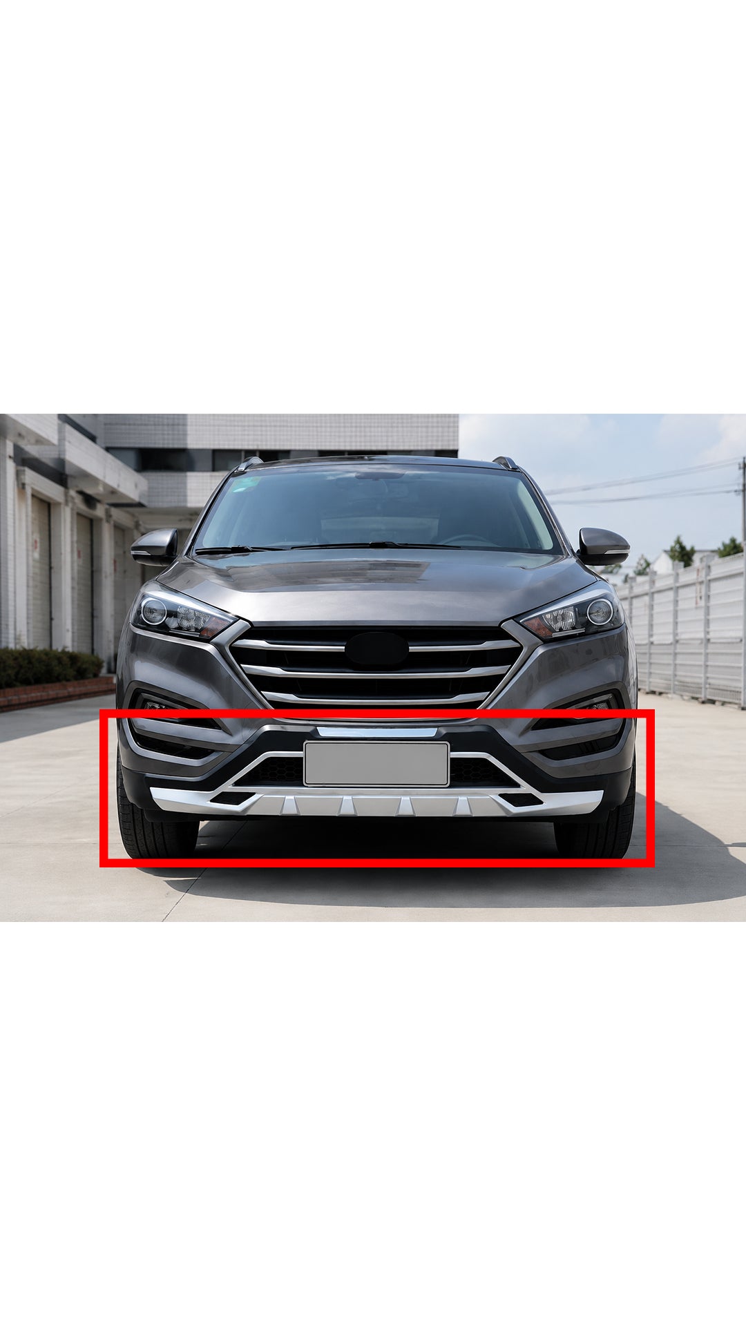 2015-2017 Hyundai Tucson Ön Tampon Koruma Difüzör İthal | Premium Ön Lip Tampon Eki | Dayanıklı ve Şık Tasarım