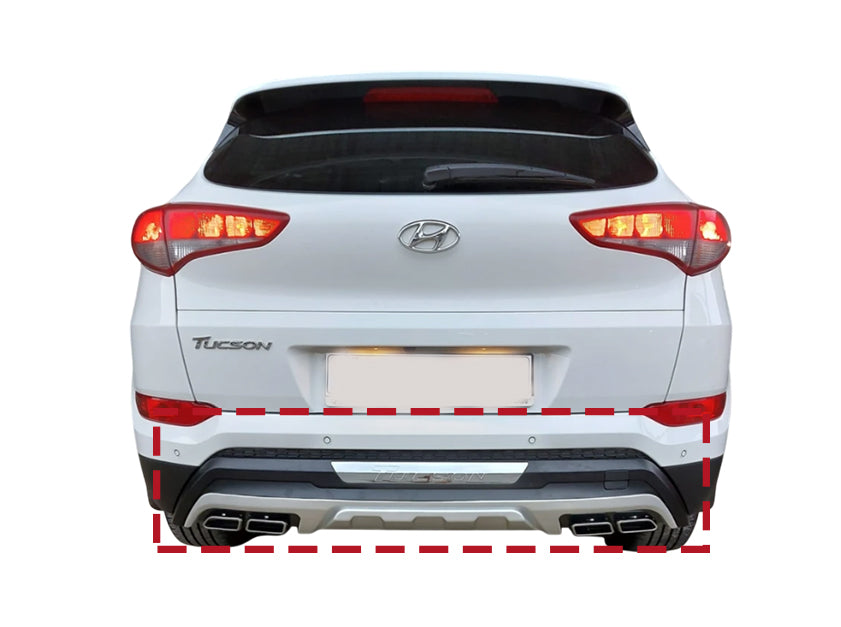 Hyundai Tucson 2015-2017 Turbosuz Ön Arka Koruma Seti | Araca Özel Uyum | Premium Tasarım | Dayanıklı Malzeme